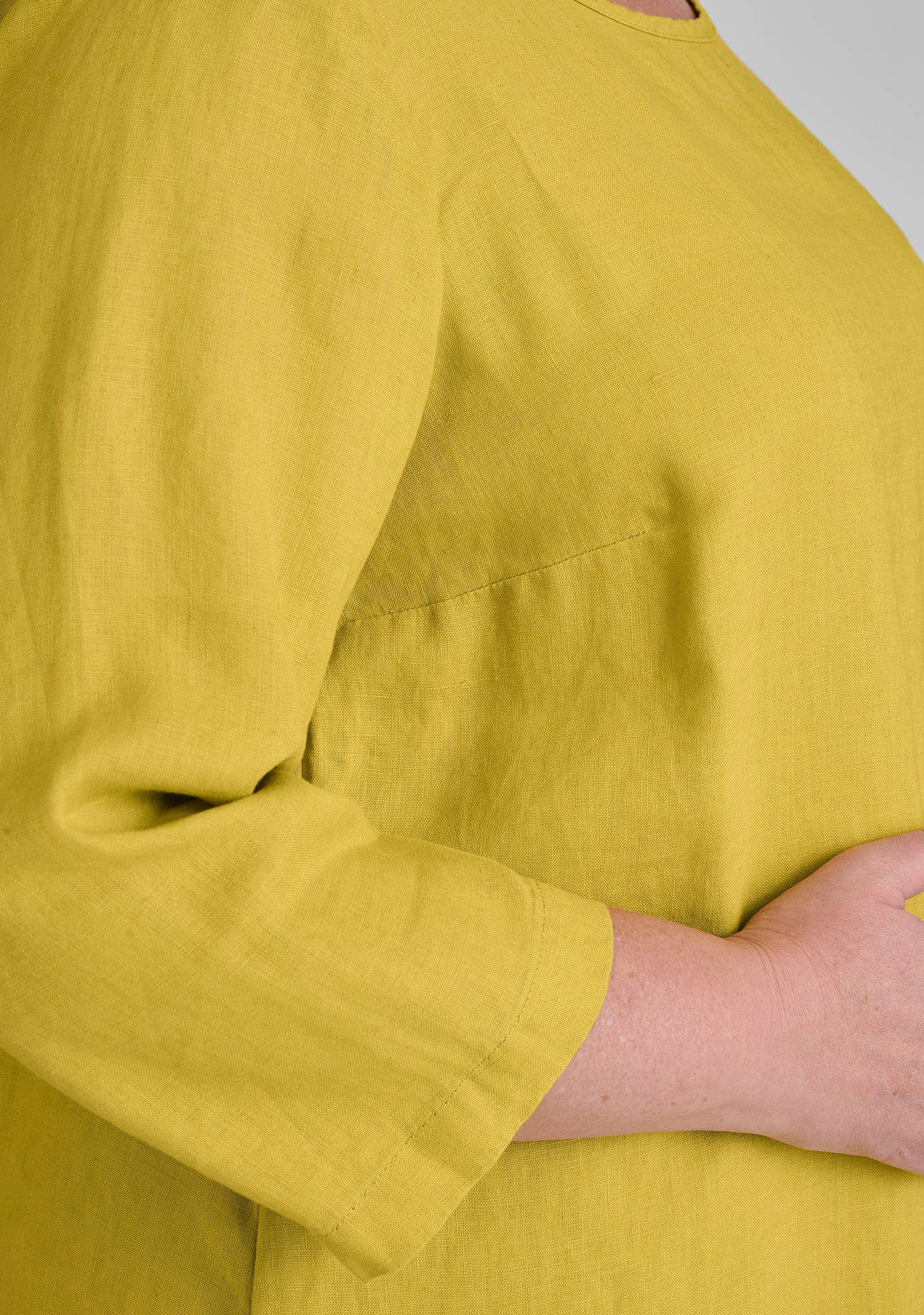 Happy Gathers Dress - Linen Shift Dress - FINAL SALE - Image 6
