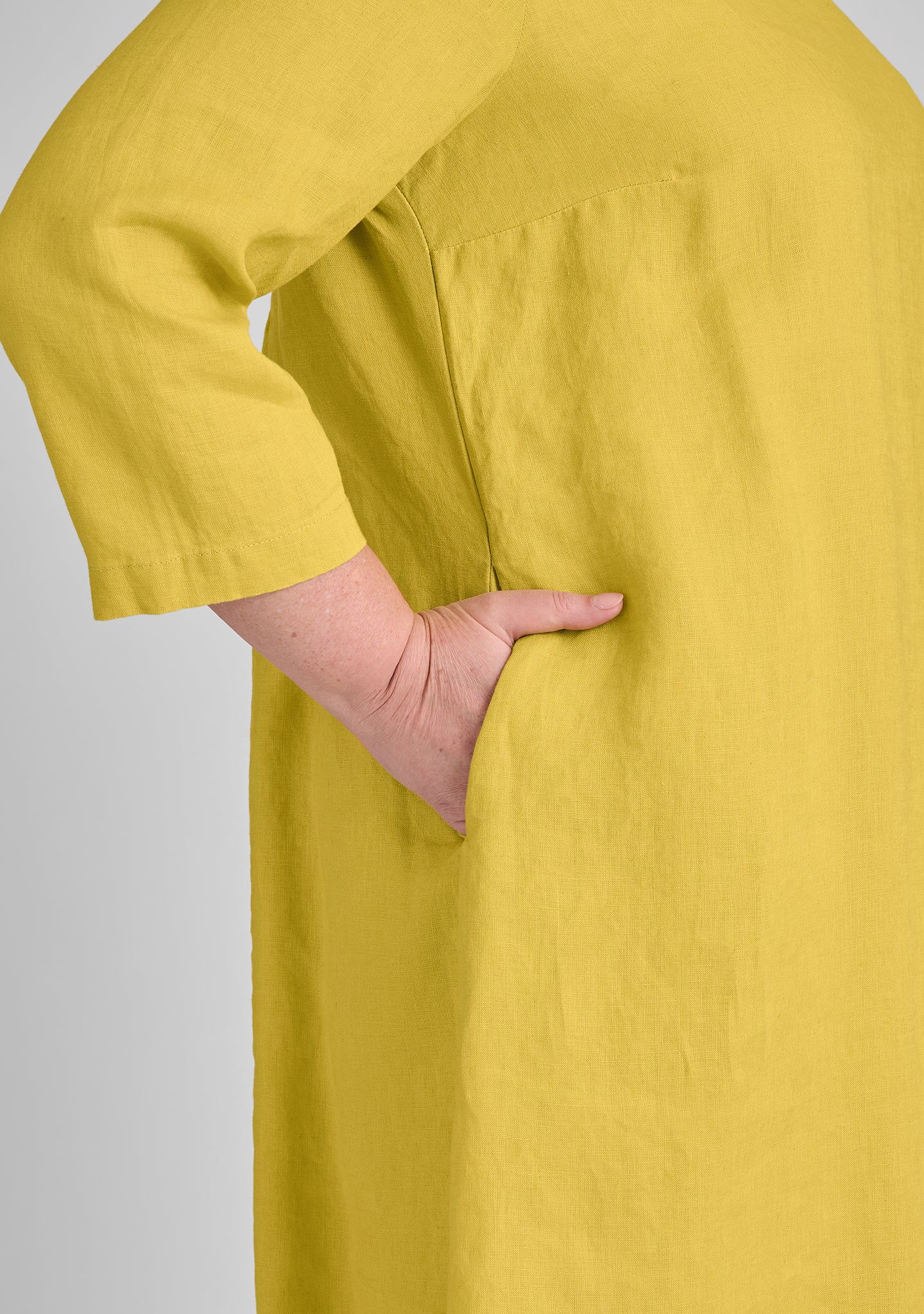 Happy Gathers Dress - Linen Shift Dress - FINAL SALE - Image 8