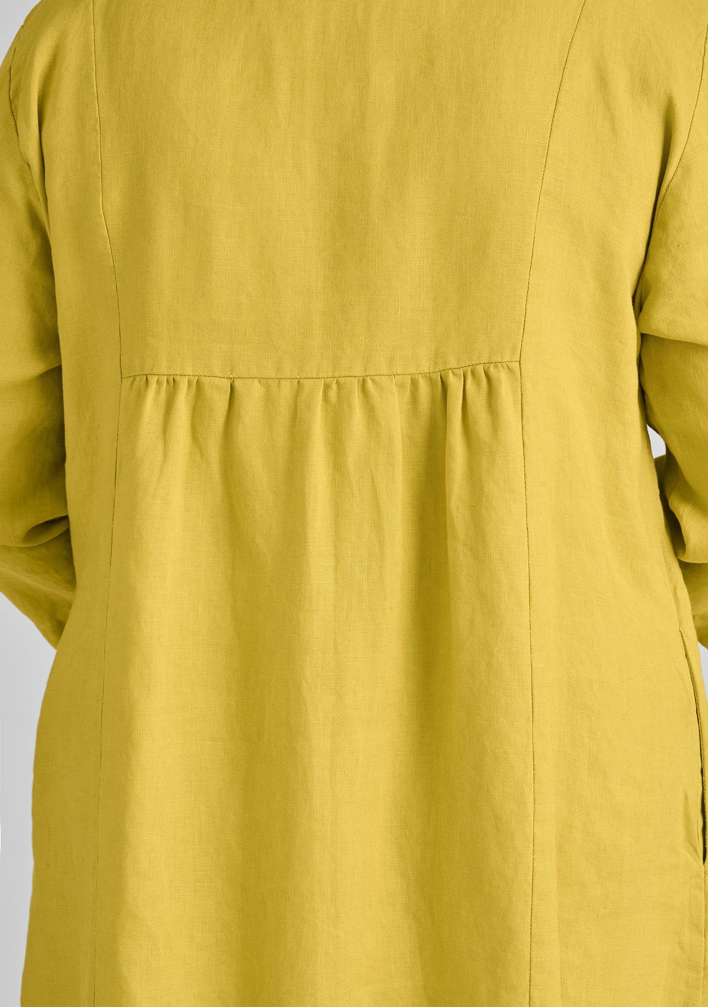 Happy Gathers Dress - Linen Shift Dress - FINAL SALE - Image 9