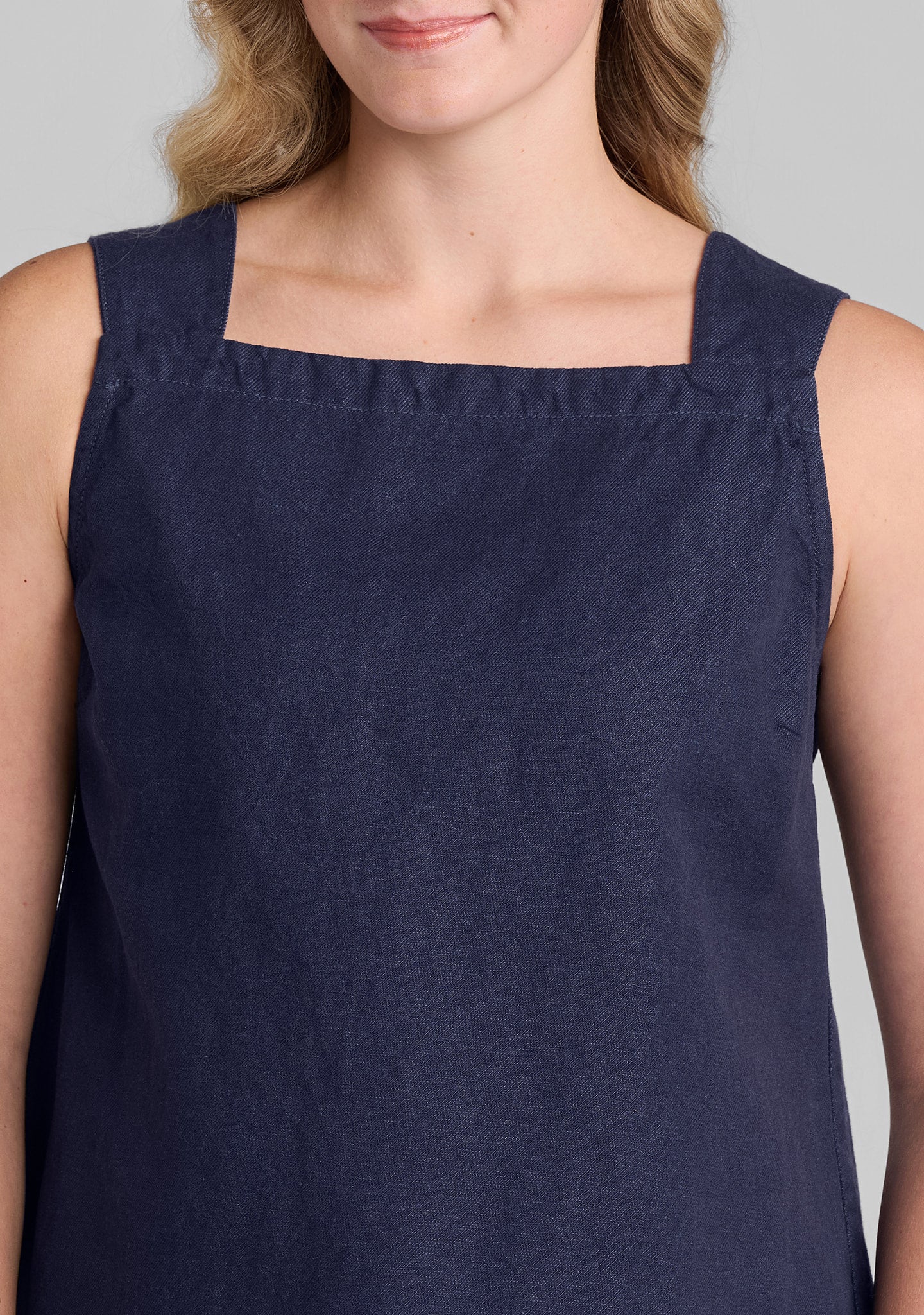 Harlow Tank - Linen/Cotton Denim - Image 3