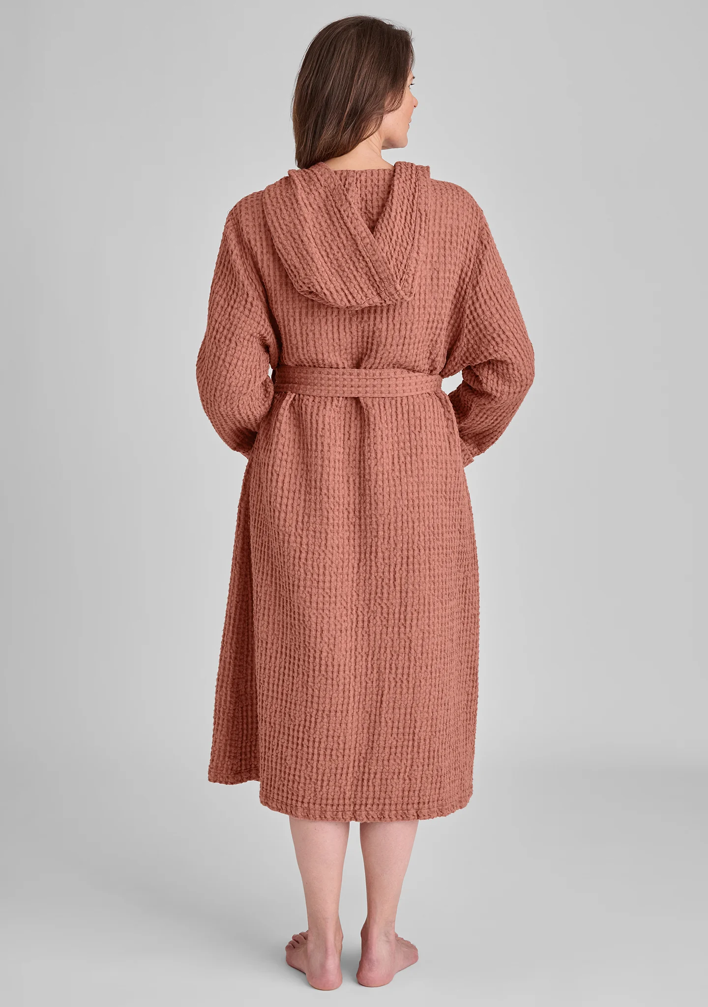 Hooded Wrapper - Linen Robe - FINAL SALE - Image 8