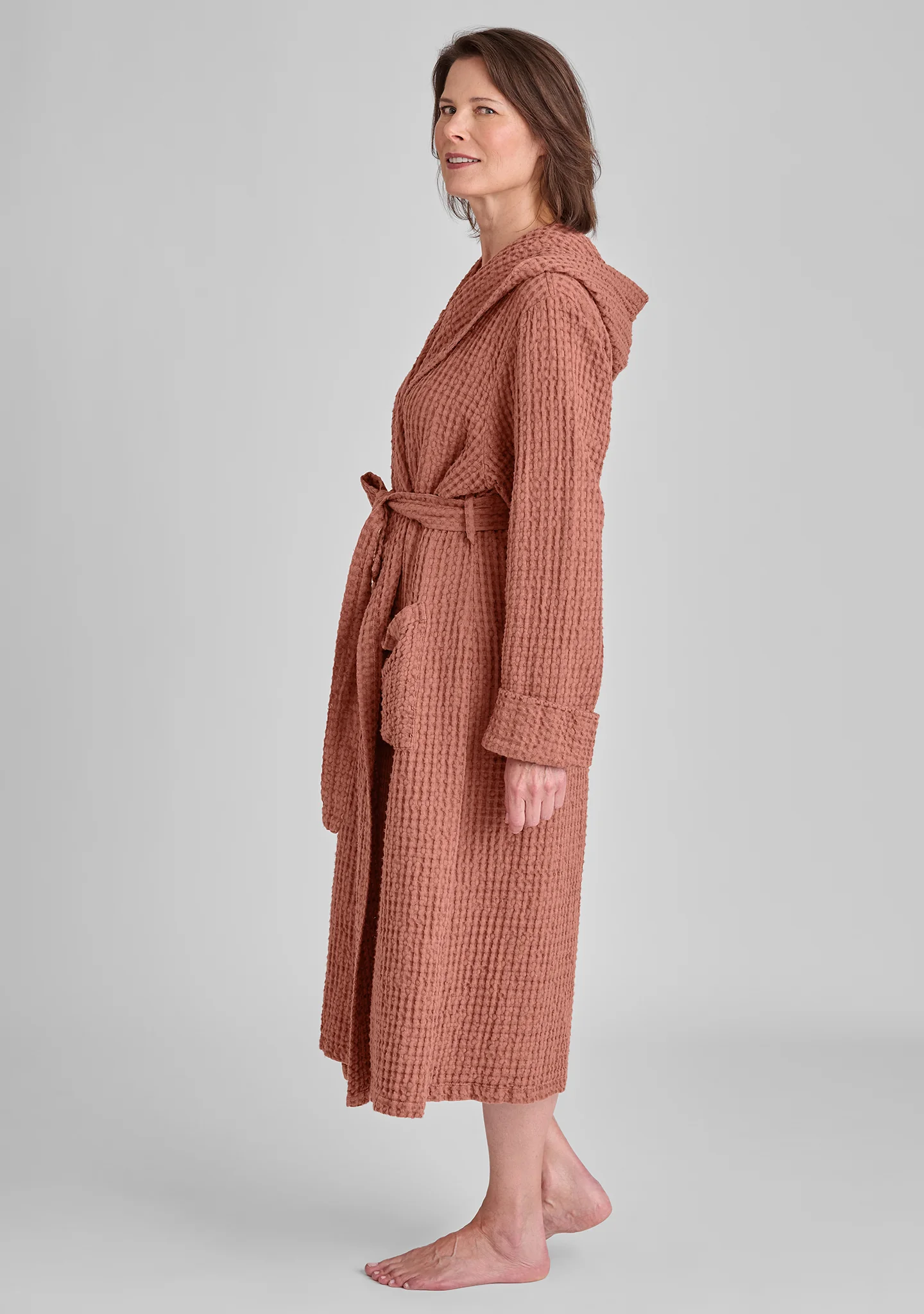 Hooded Wrapper - Linen Robe - FINAL SALE - Image 9