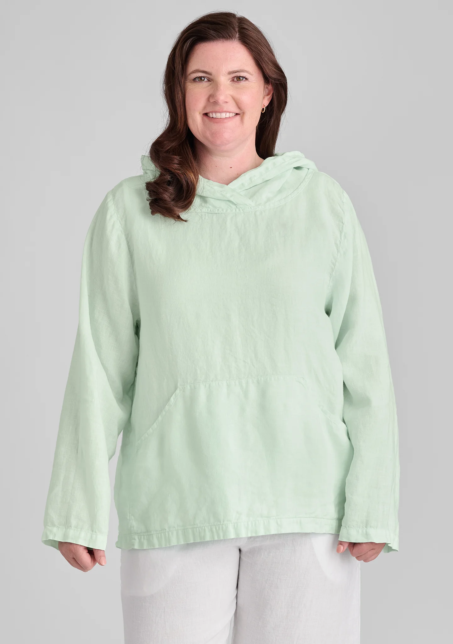 Hoodie - Linen Hooded Shirt - FINAL SALE - Image 4