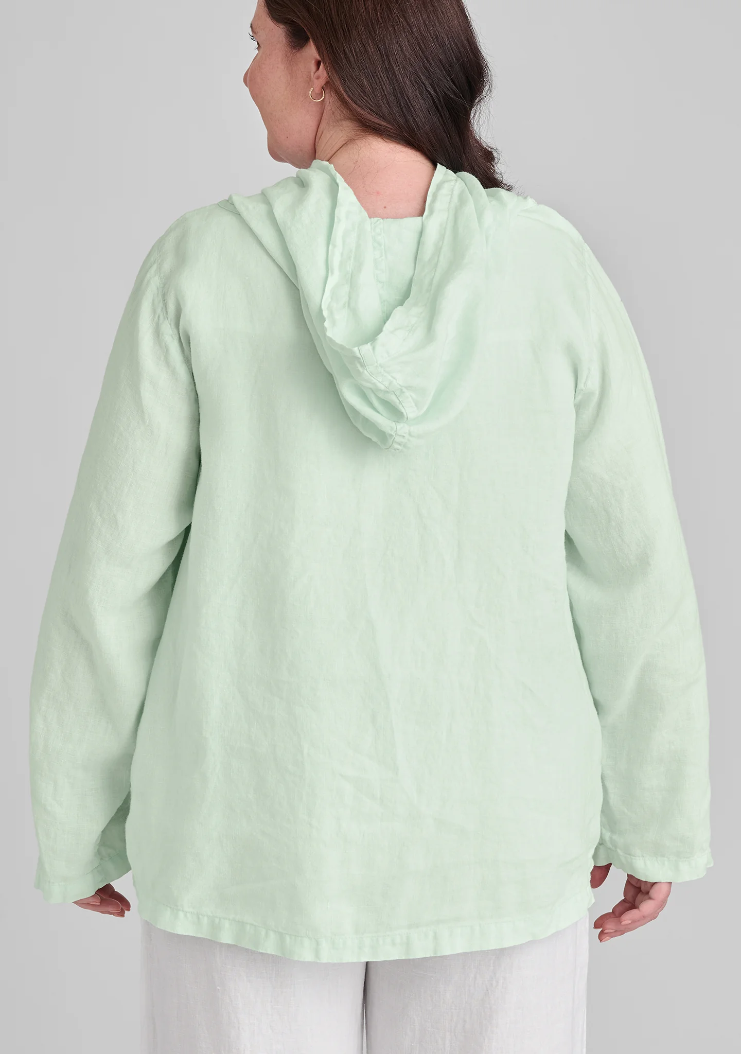 Hoodie - Linen Hooded Shirt - FINAL SALE - Image 6