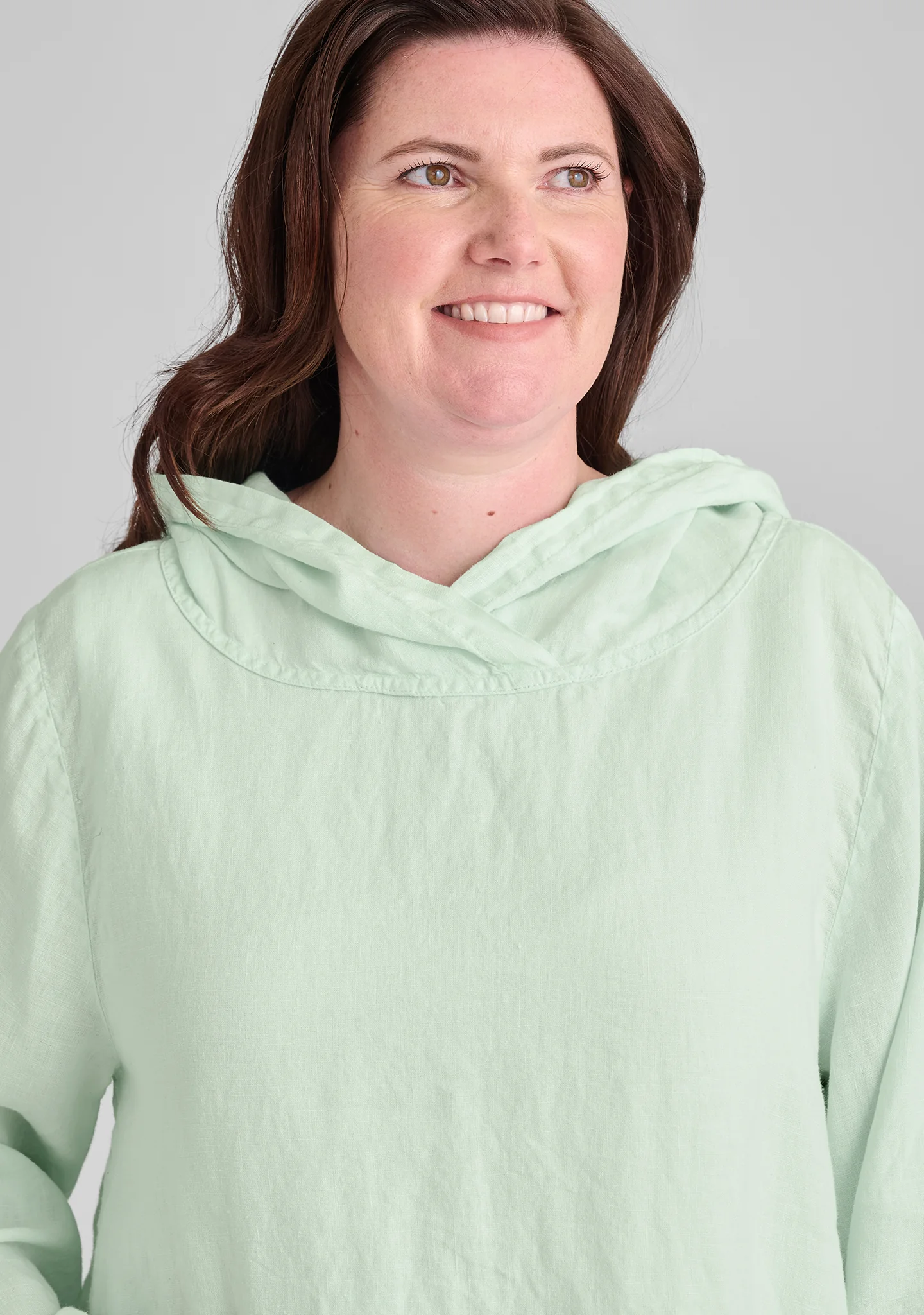 Hoodie - Linen Hooded Shirt - FINAL SALE - Image 7