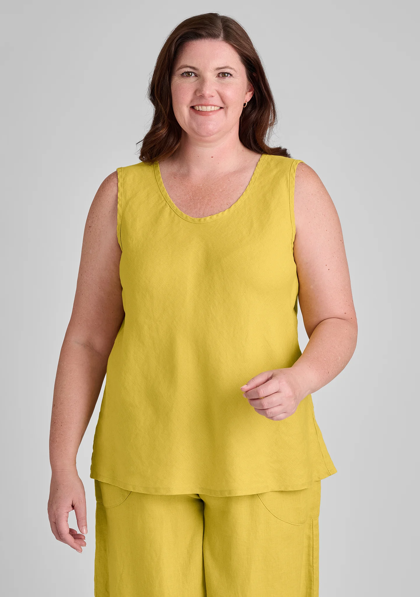 Jasmine Tank - Linen Tank - FINAL SALE - Image 3