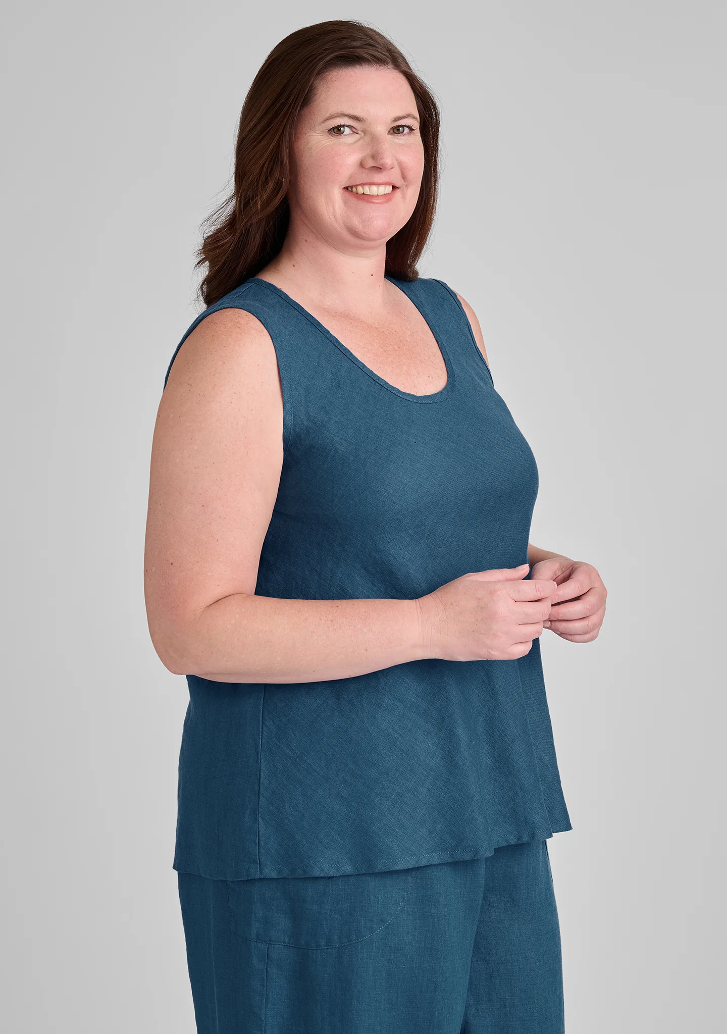 Jasmine Tank - Linen Tank - FINAL SALE - Image 4