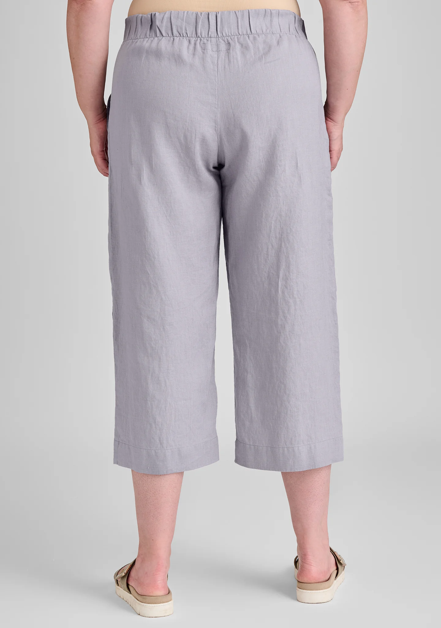 Kate Pant - Linen Crop Pants - FINAL SALE - Image 7