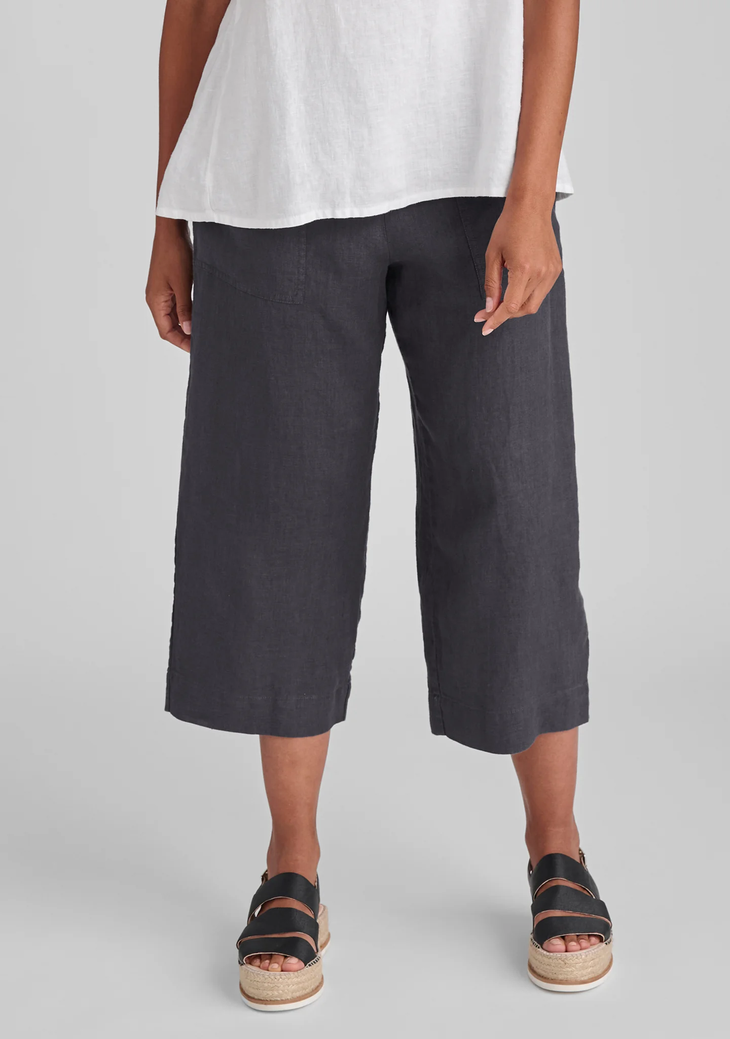 Kate Pant - Linen Crop Pants - FINAL SALE - Image 8