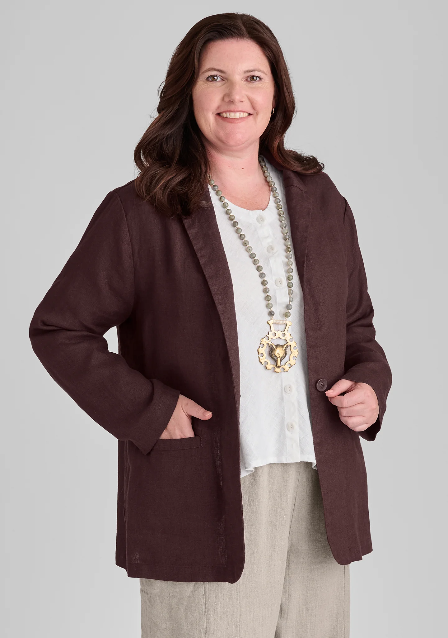 Kates Blazer - Linen Jacket - FINAL SALE - Image 2