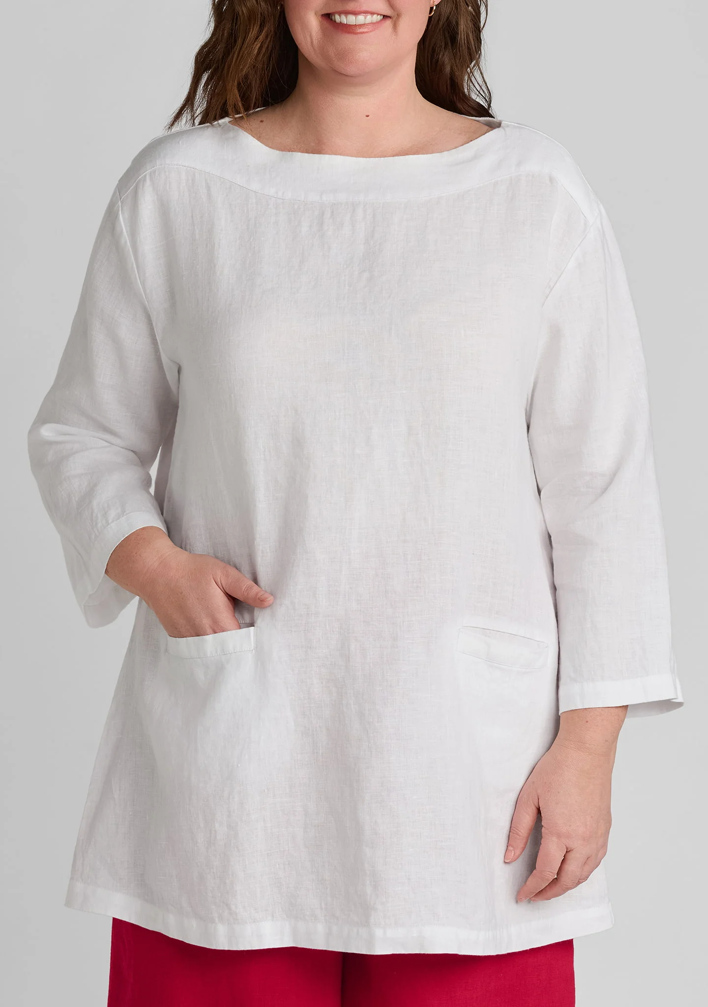Mod Tunic - Linen Shirt - Image 5