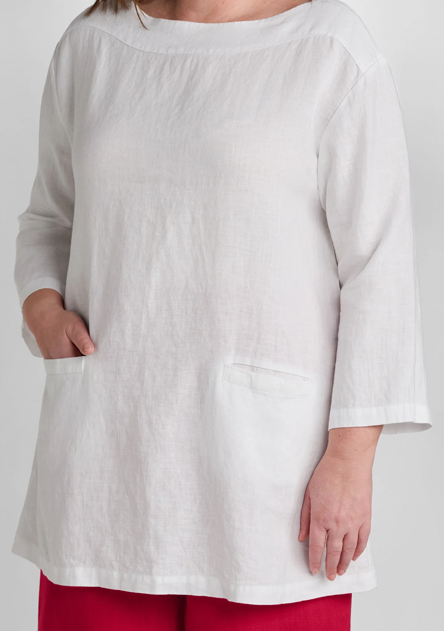 Mod Tunic - Linen Shirt - Image 6