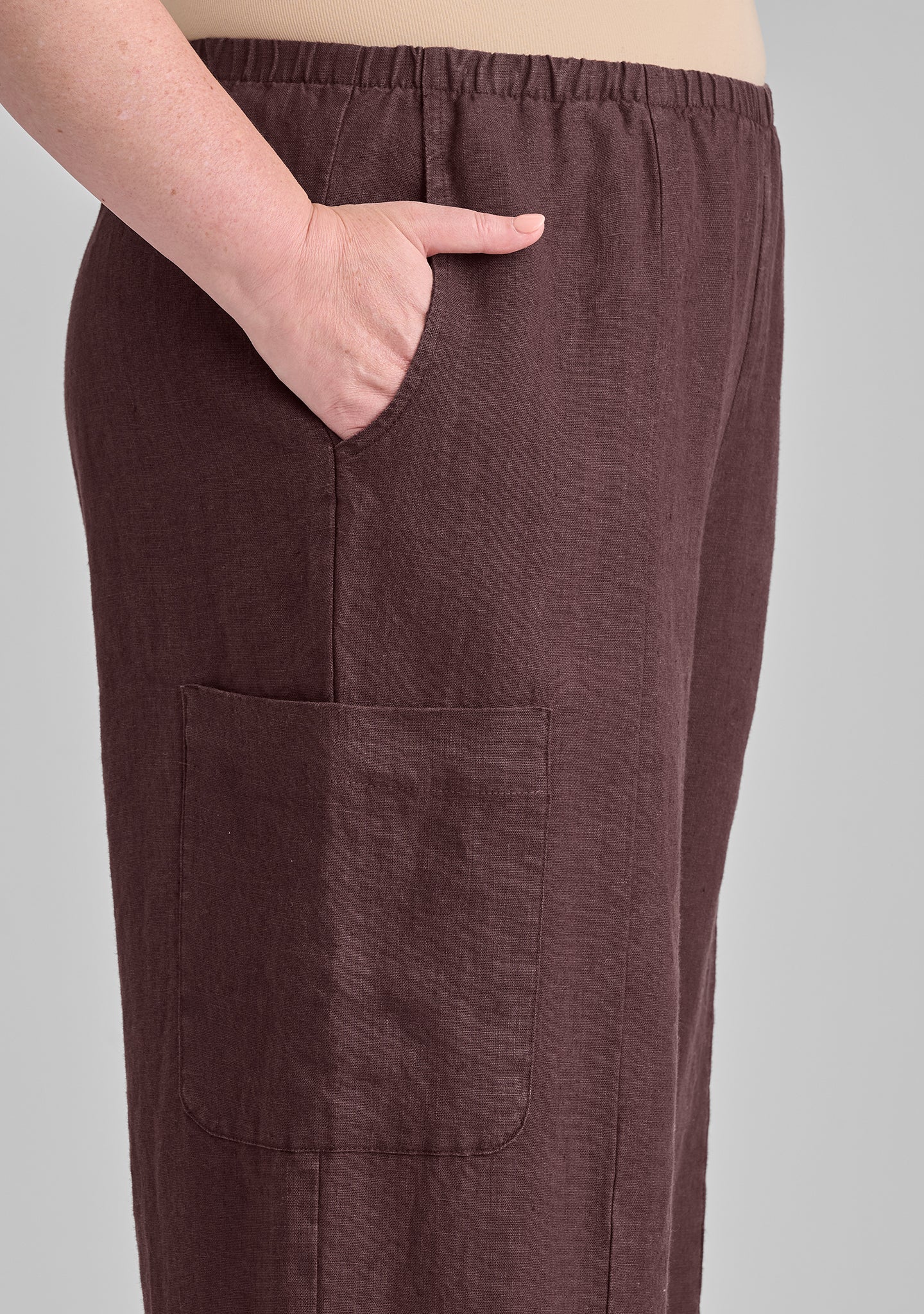 Modern Flood - Linen Pants With Elastic Waist - FINAL SALE - Image 6