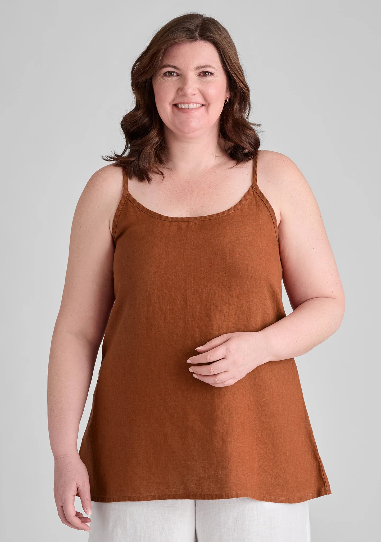 Nighttime Cami - Linen Tank Top - FINAL SALE - Image 3