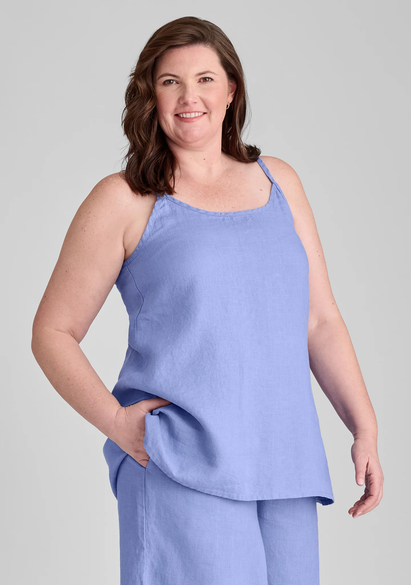 Nighttime Cami - Linen Tank Top - FINAL SALE - Image 4