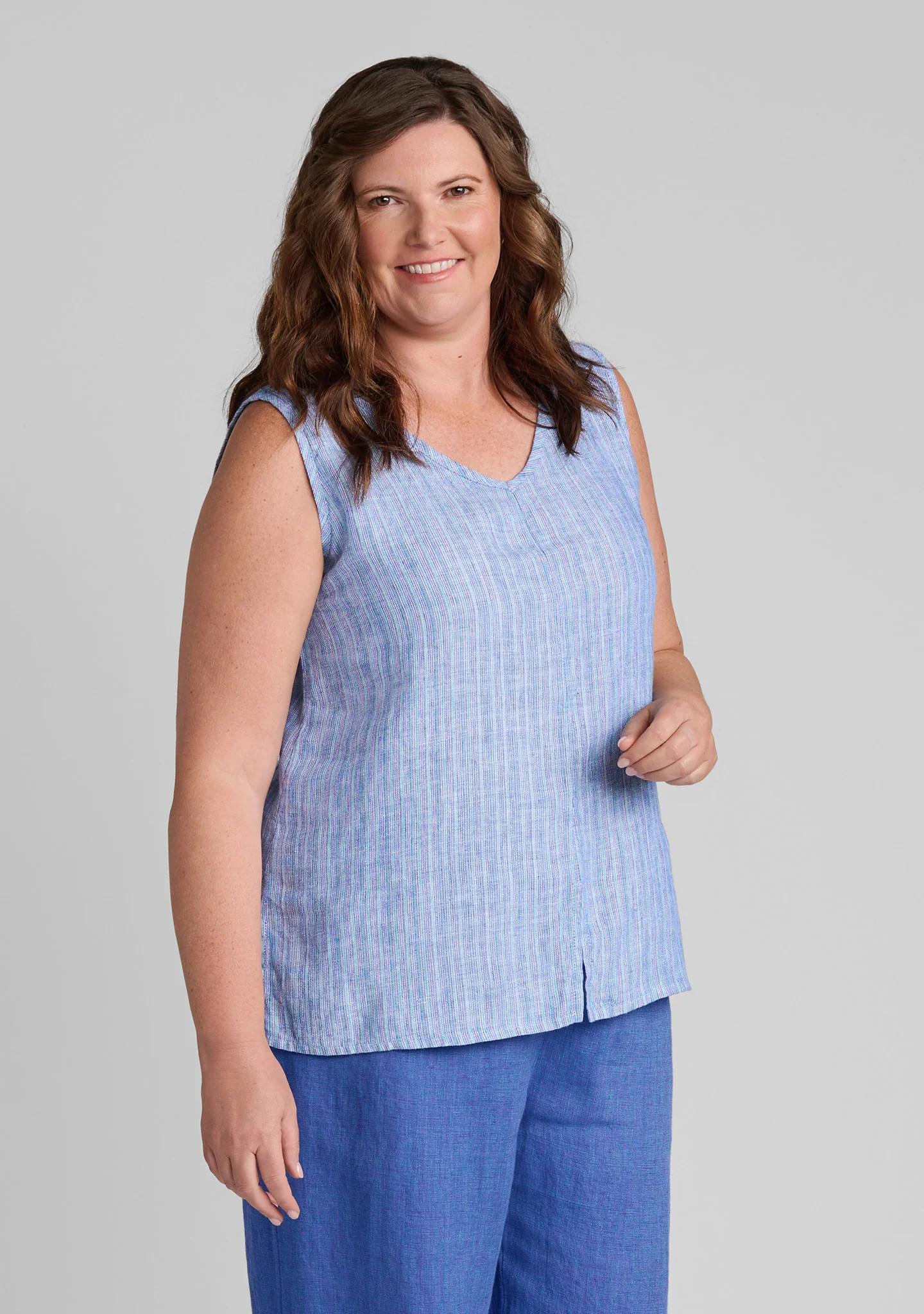 Open Tank - Linen Tank Top - Image 4