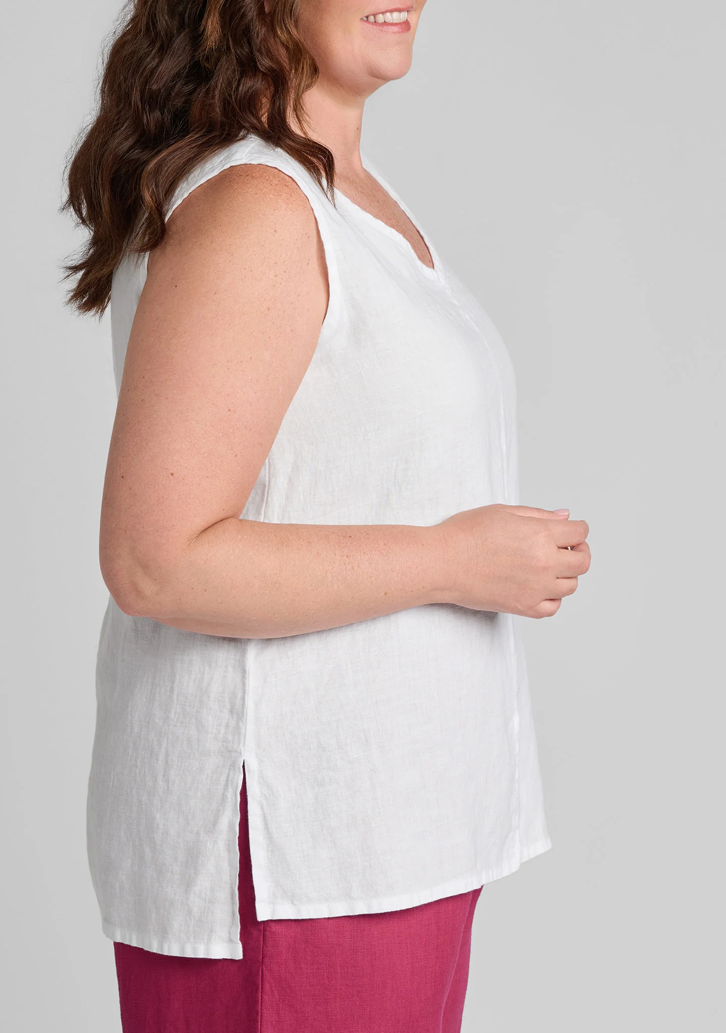 Open Tank - Linen Tank Top - Image 8