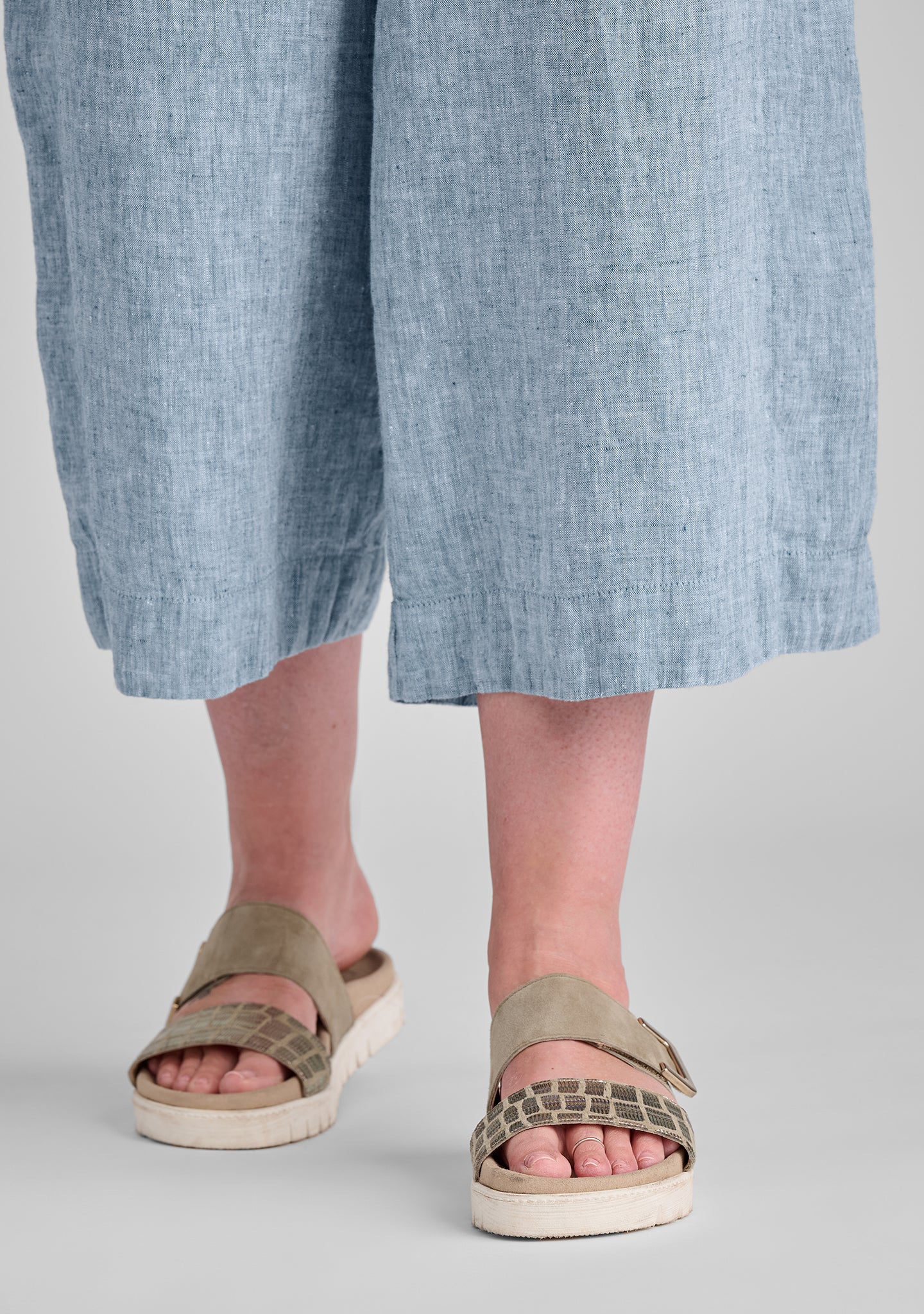 Panel Pant - Linen Pants With Elastic Waist - FINAL SALE - Image 8