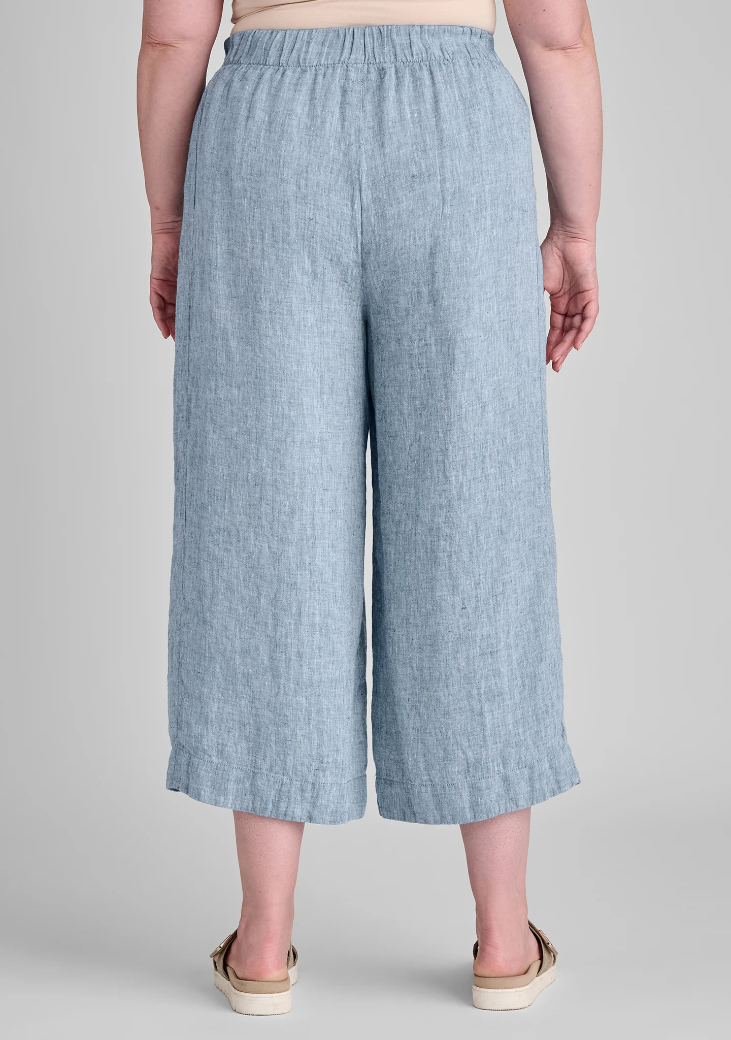 Panel Pant - Linen Pants With Elastic Waist - FINAL SALE - Image 9