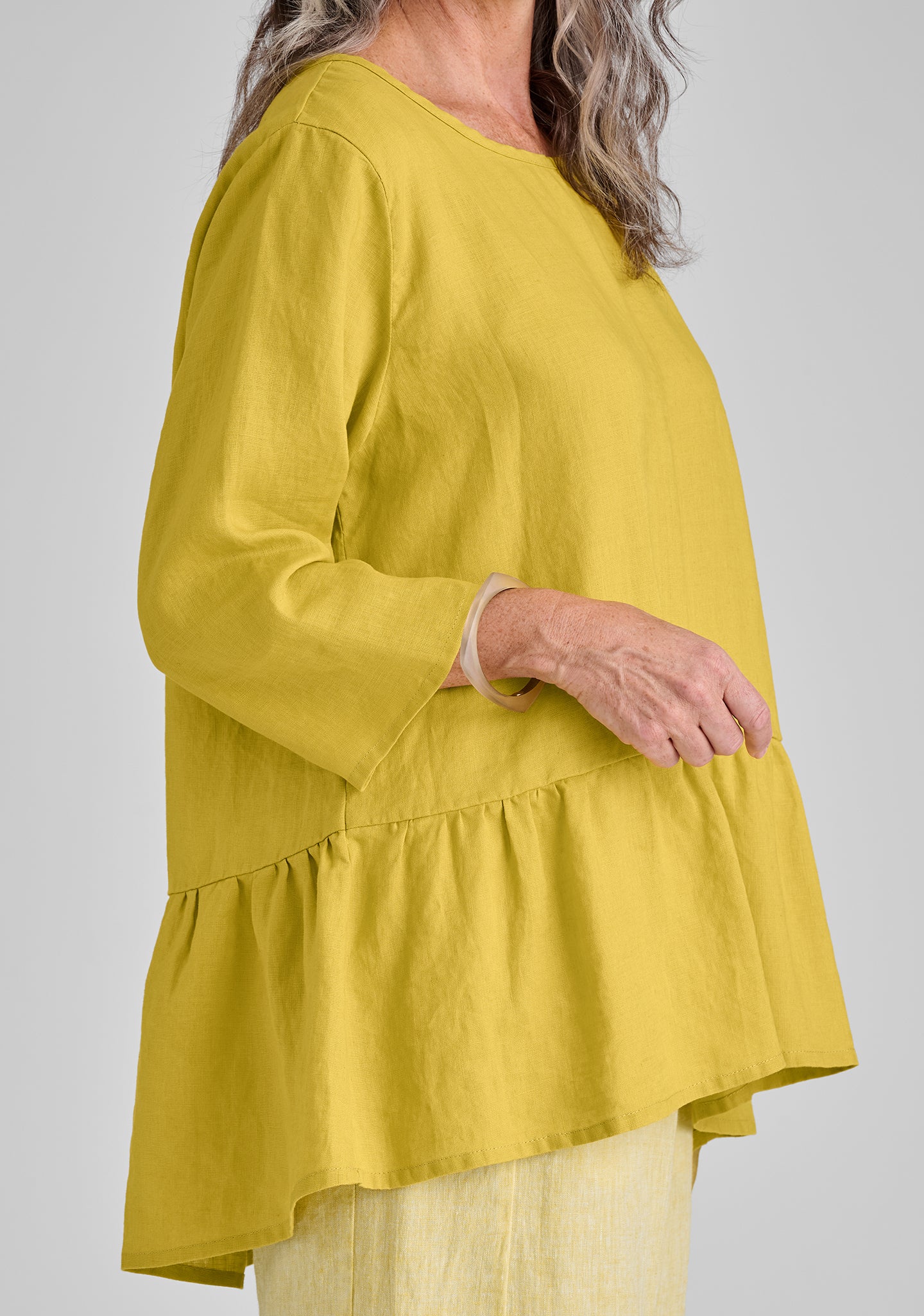 Peplum Tunic - Linen Pullover - FINAL SALE - Image 6