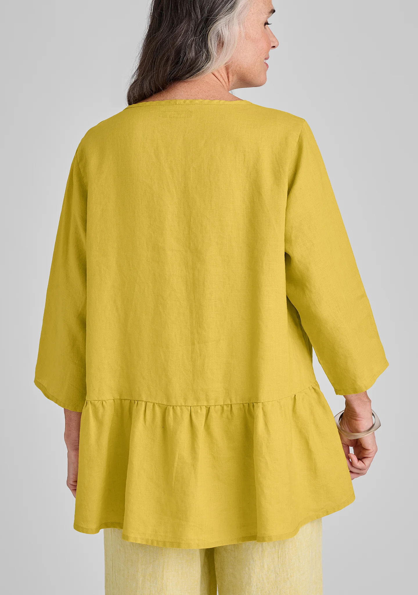 Peplum Tunic - Linen Pullover - FINAL SALE - Image 7