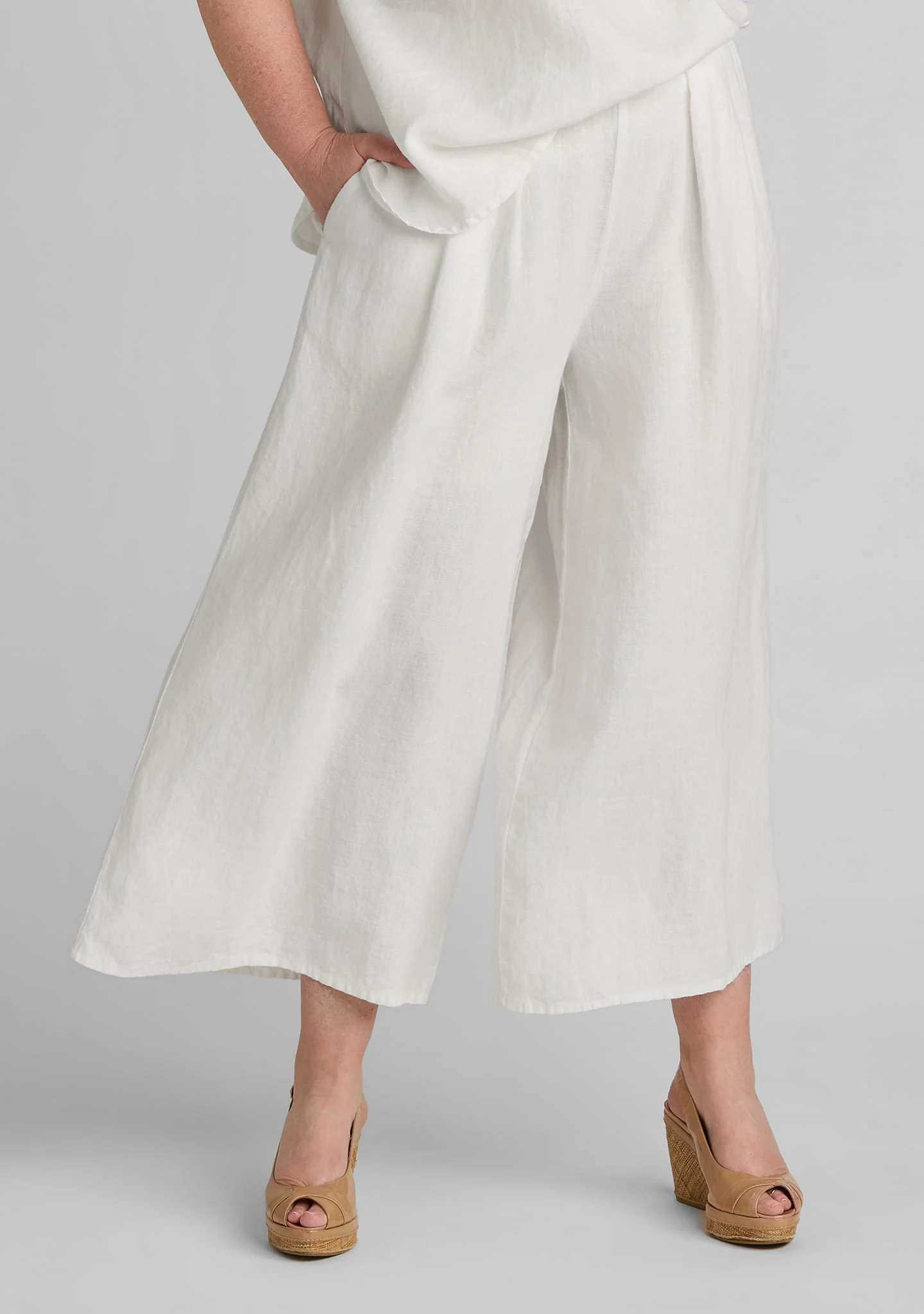 Pleat Pant - Wide Leg Linen Pant