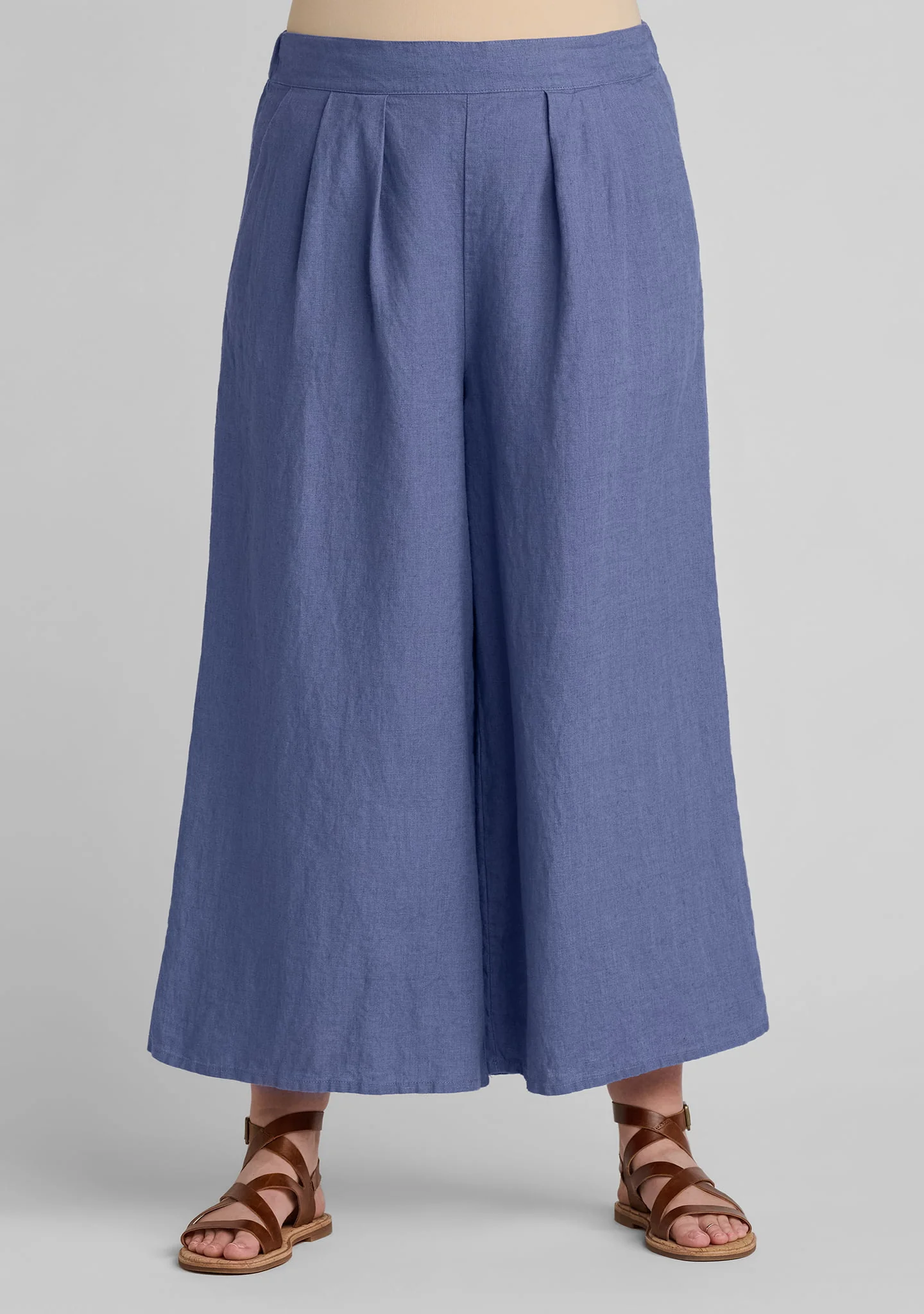 Pleat Pant - Wide Leg Linen Pant - Image 5