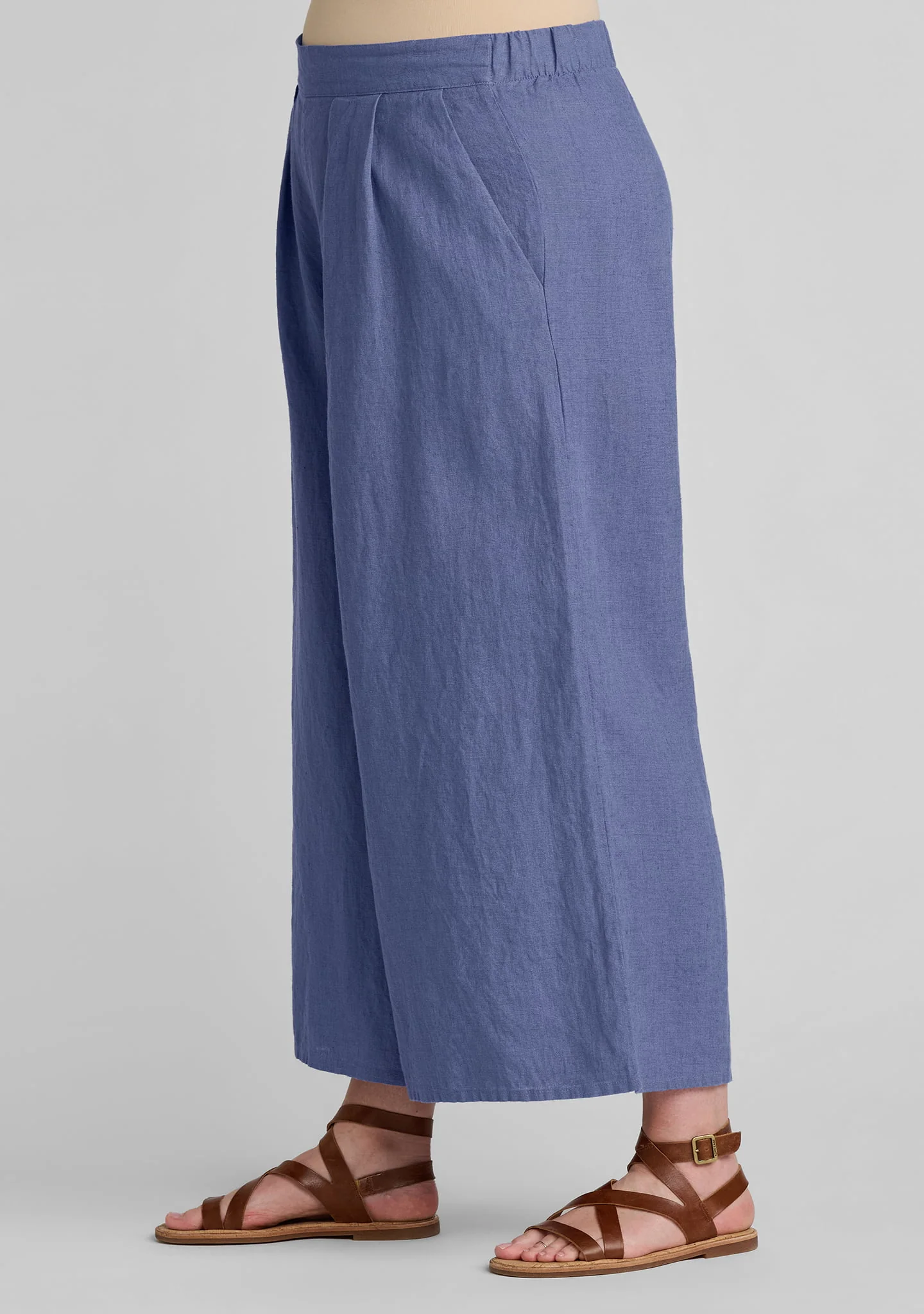 Pleat Pant - Wide Leg Linen Pant - Image 6