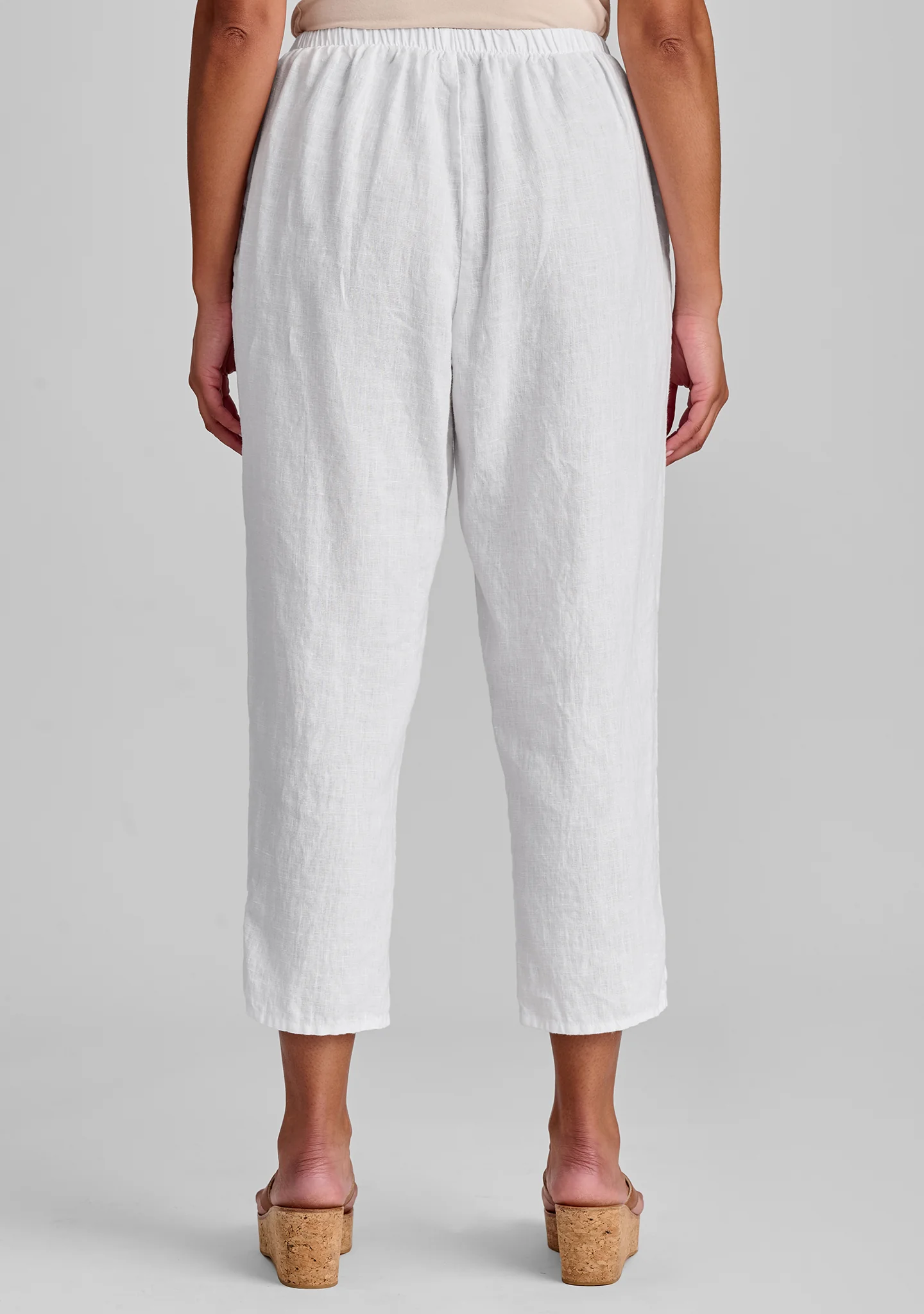 Pocketed Ankle Pant - Linen Pants - Image 7