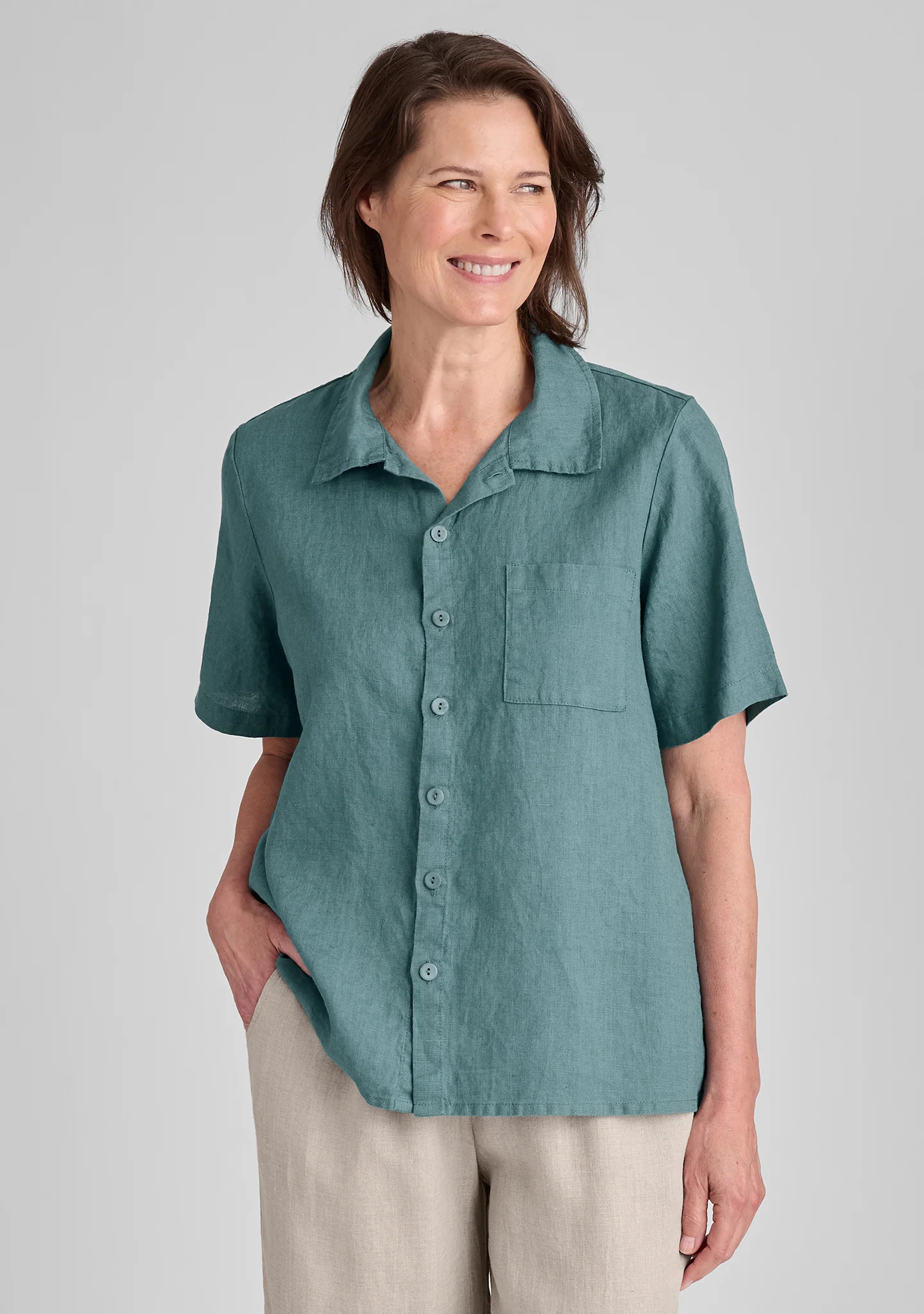 Recamp - Linen Button Down Shirt - FINAL SALE - Image 4