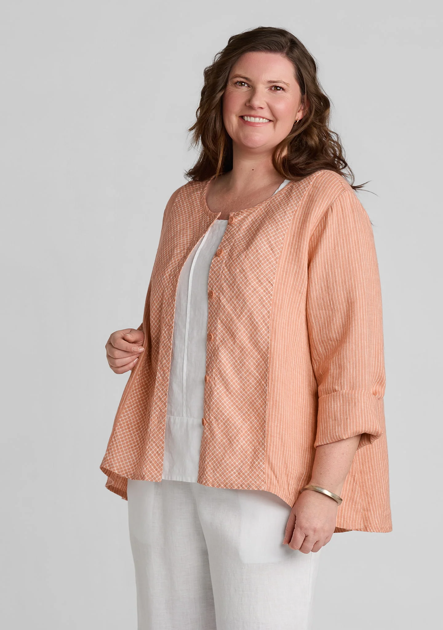 Rippling Jacket - Linen Cardigan - Image 4