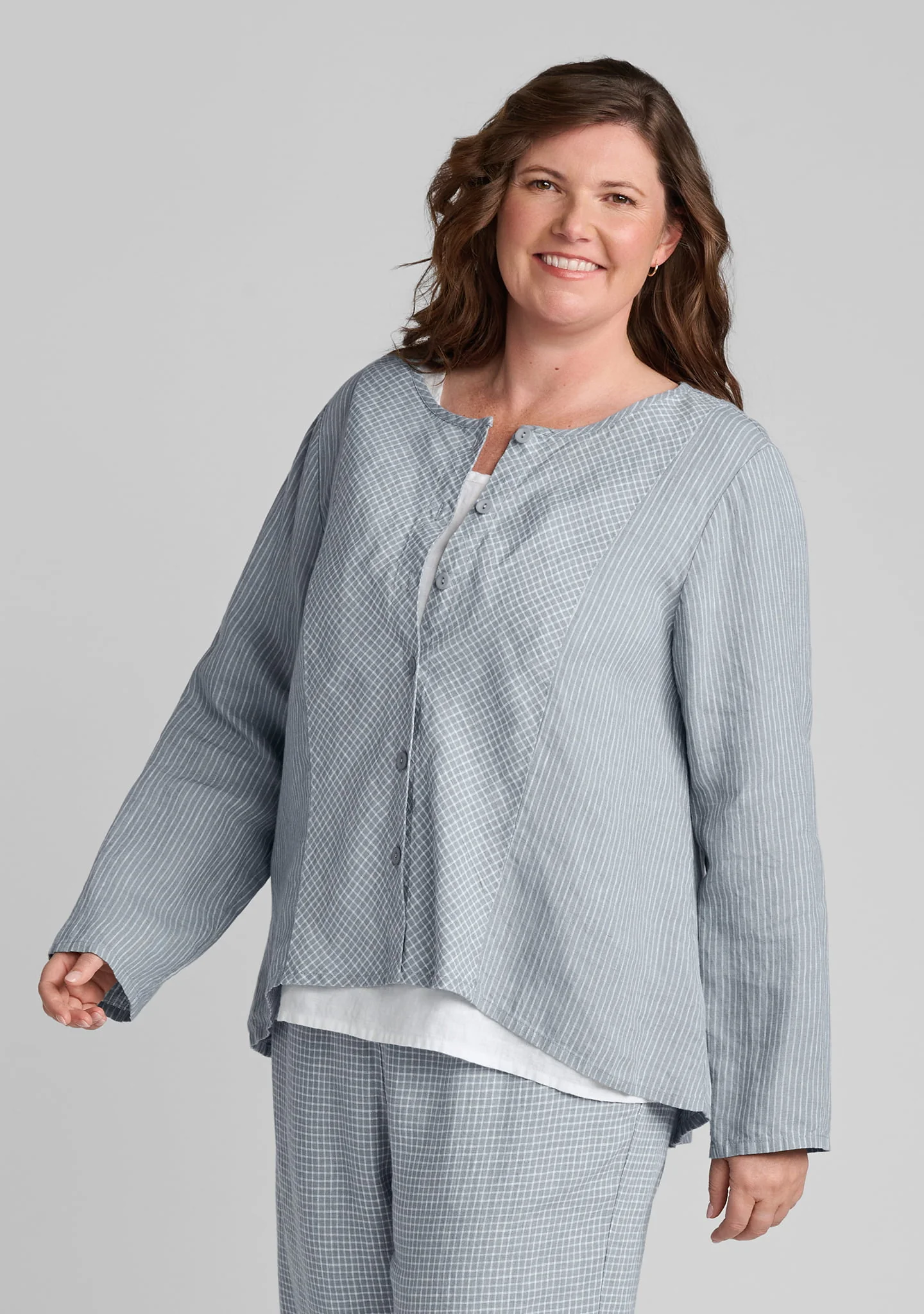 Rippling Jacket - Linen Cardigan - Image 5