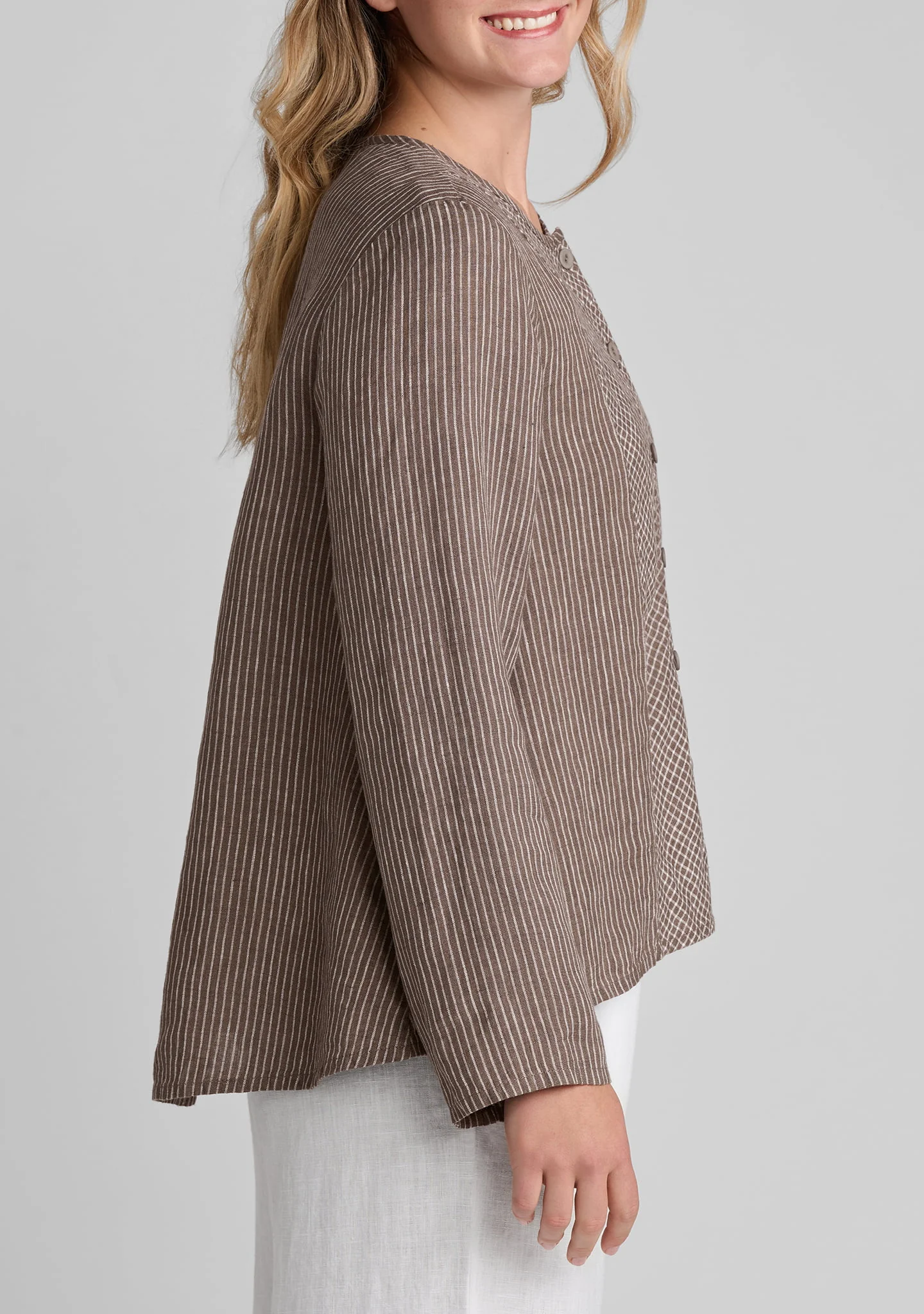 Rippling Jacket - Linen Cardigan - Image 9
