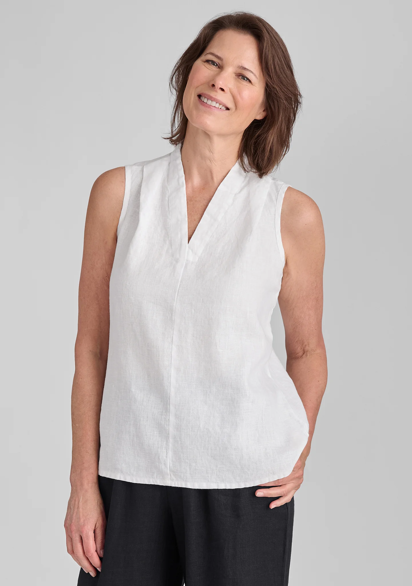 RSVP Tank - Linen Tank Top - FINAL SALE - Image 3