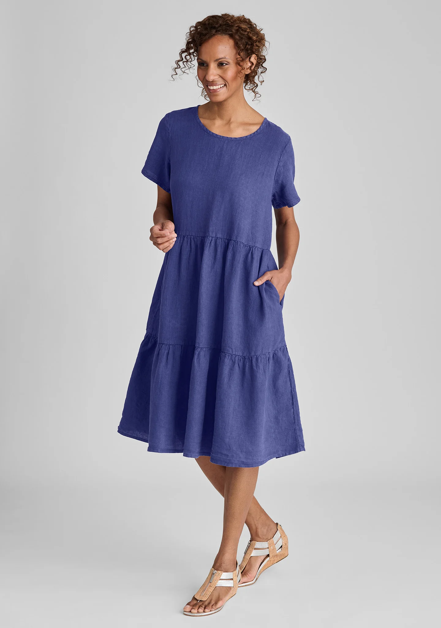 Ruthie's Dress - Short Sleeve Linen Dress - FINAL SALE - Image 3