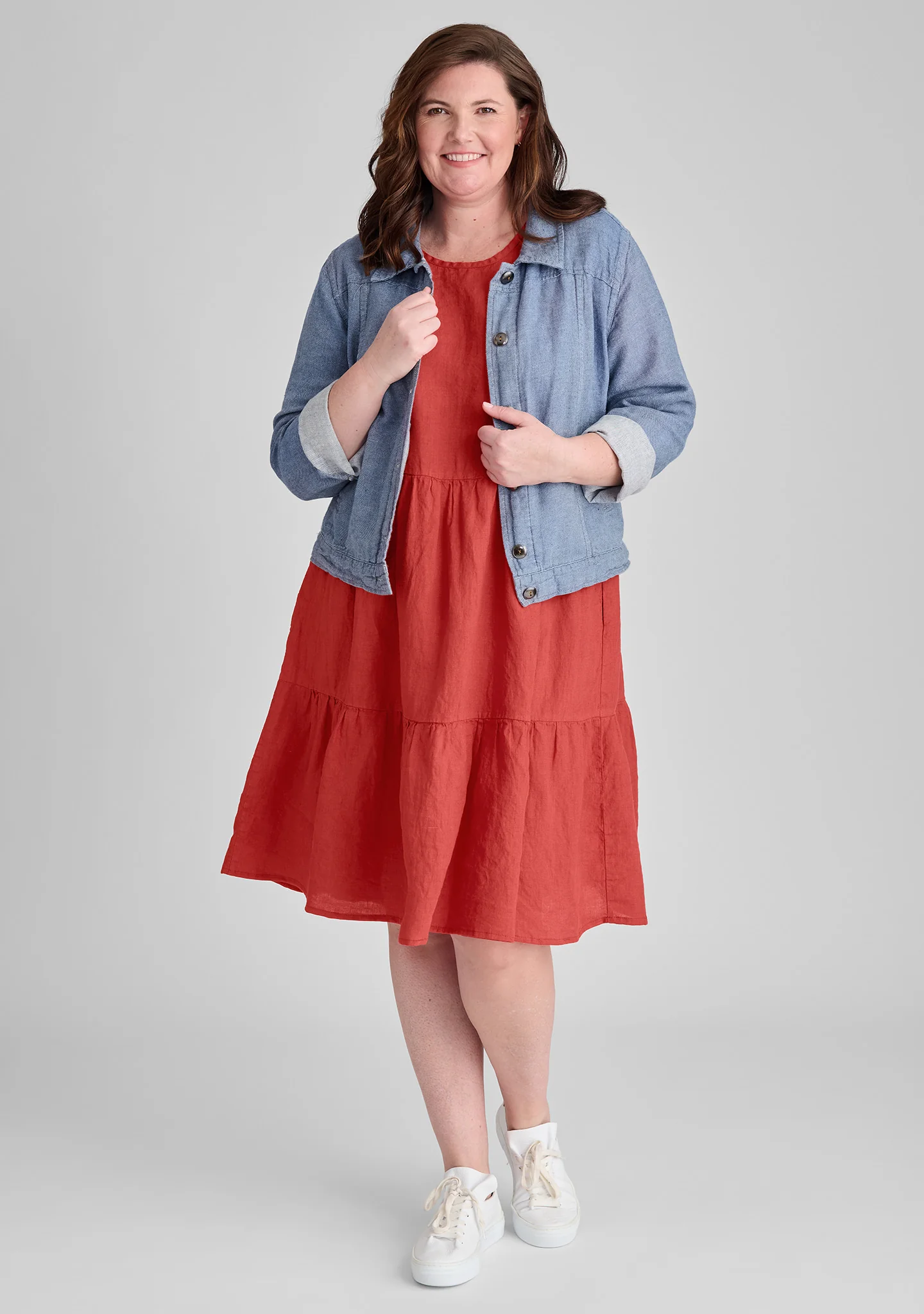 Ruthie's Dress - Short Sleeve Linen Dress - FINAL SALE - Image 4