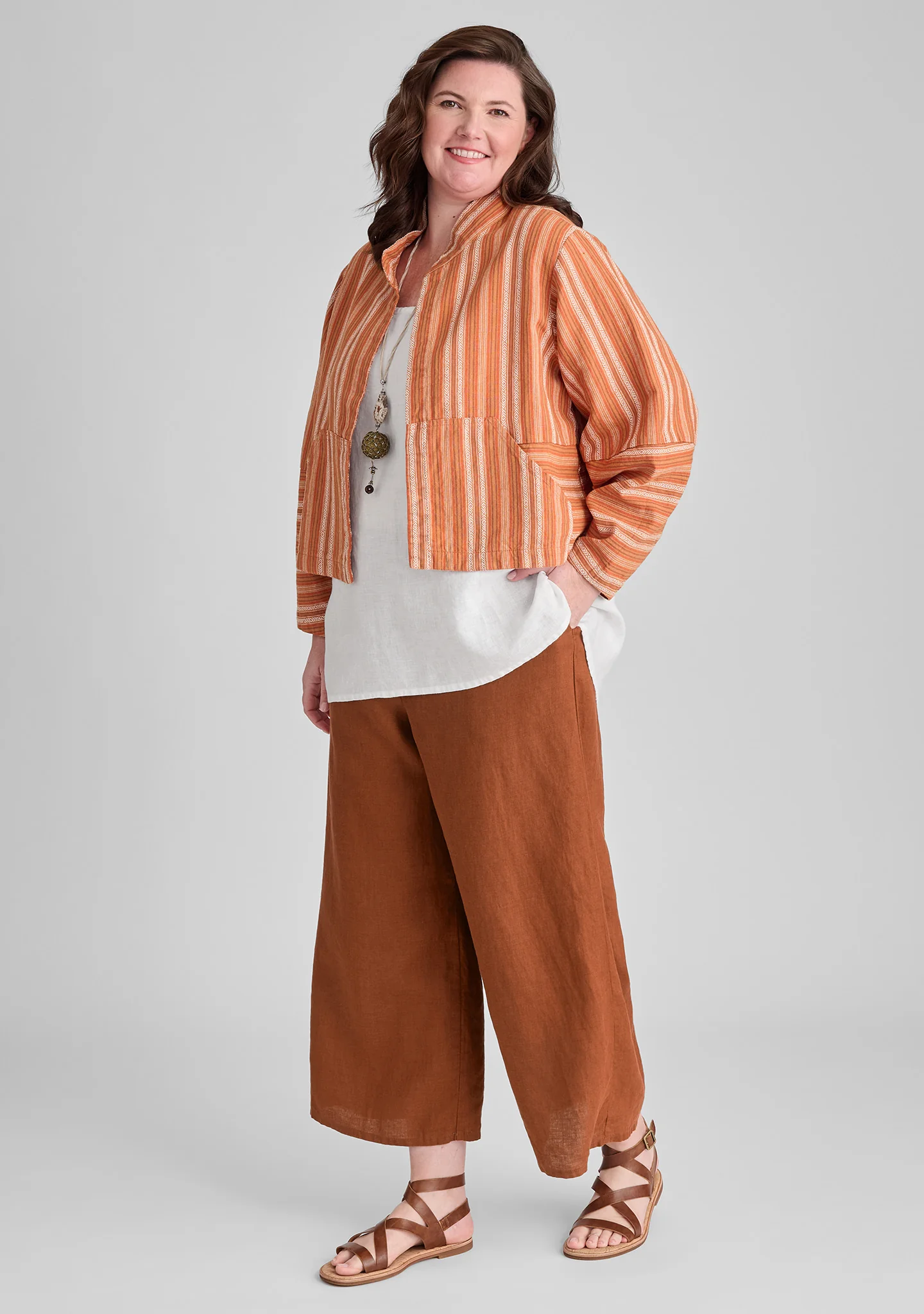 Seamly Jacket - Cropped Linen Jacket - FINAL SALE - Image 8
