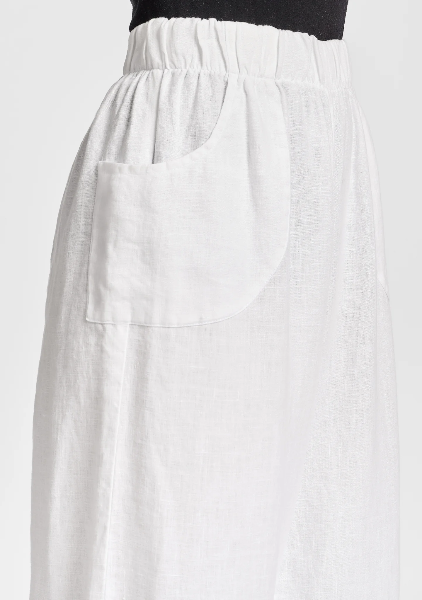 Seamly Pant - Barrel Leg Linen Pant - Image 8