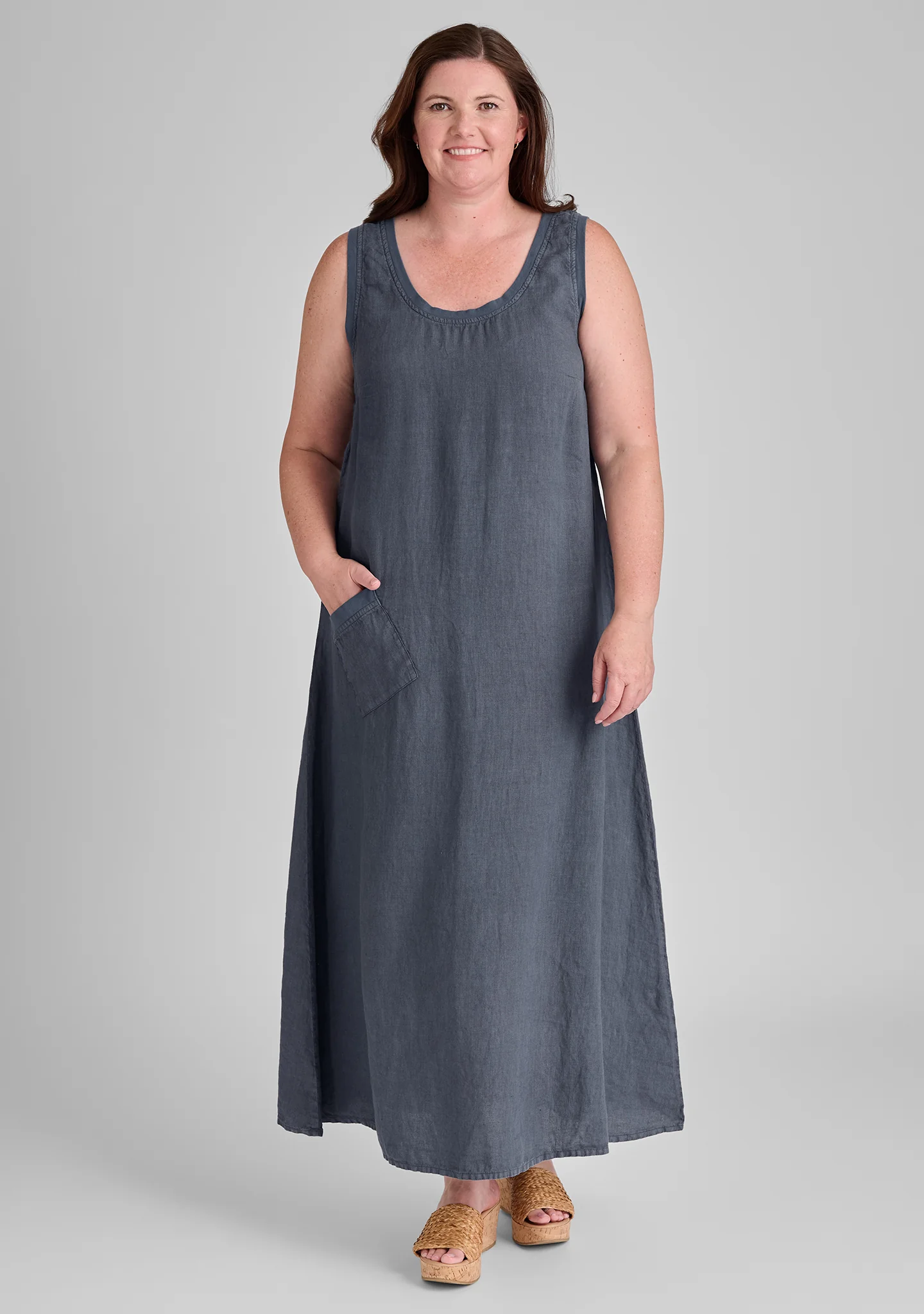 Serene Dress - Linen Maxi Dress - FINAL SALE - Image 4