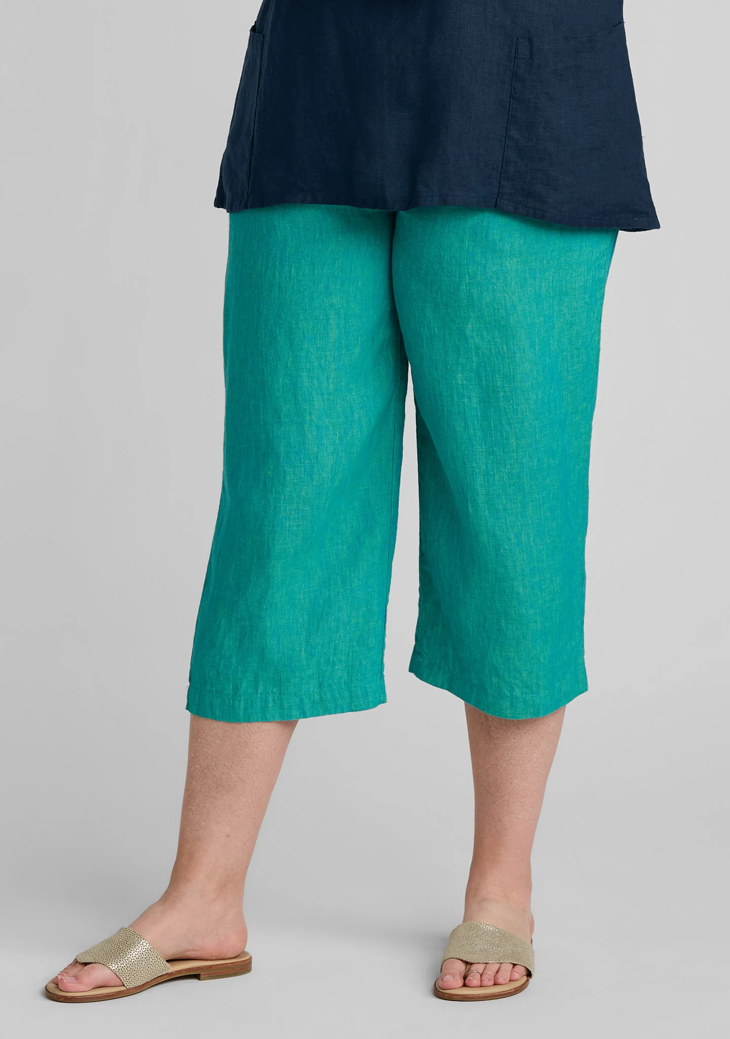 Skipper Pant - Linen Crop Pants - Image 3