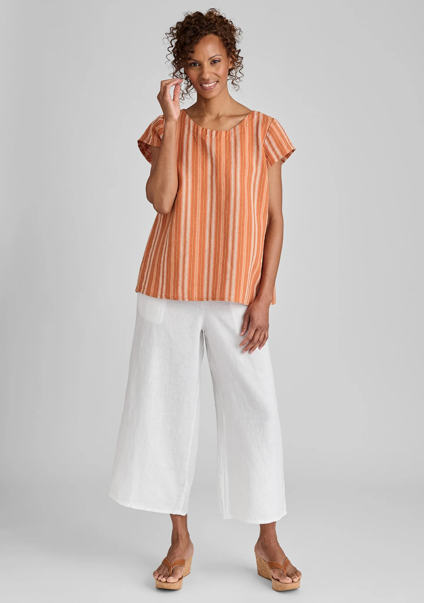 Sociable Flood - Wide Leg Linen Pants - FINAL SALE - Image 10