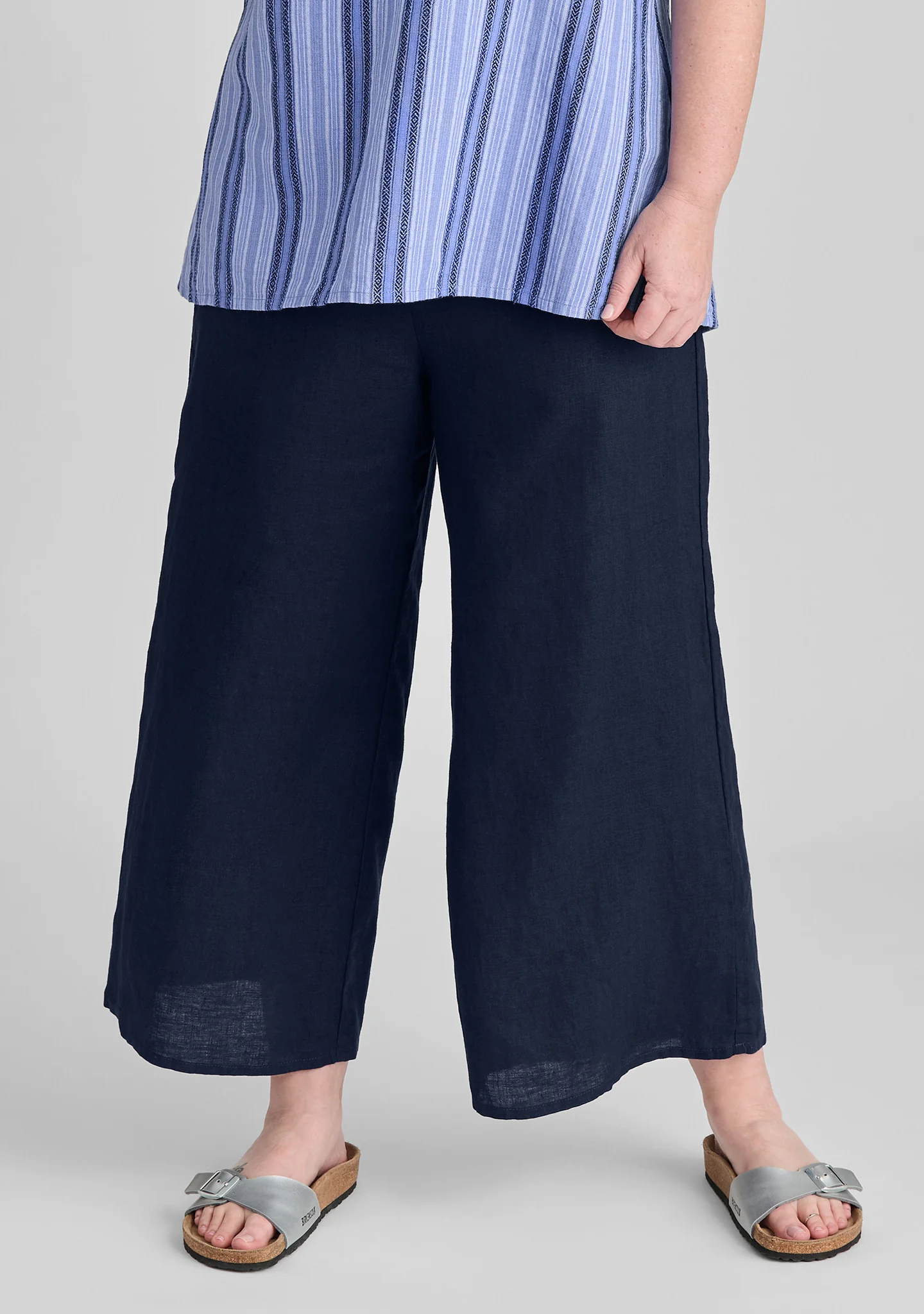 Sociable Flood - Wide Leg Linen Pants - FINAL SALE - Image 3