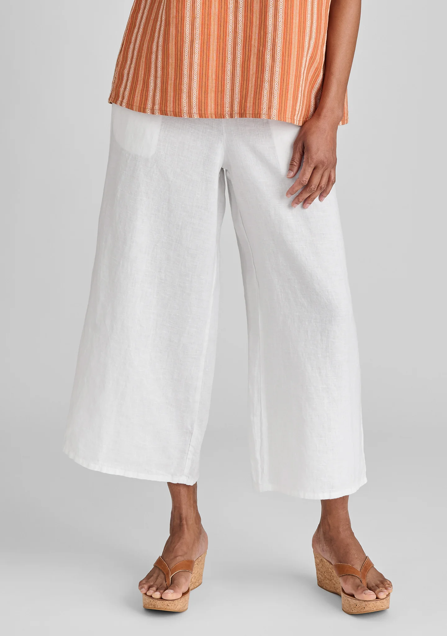Sociable Flood - Wide Leg Linen Pants - FINAL SALE - Image 4