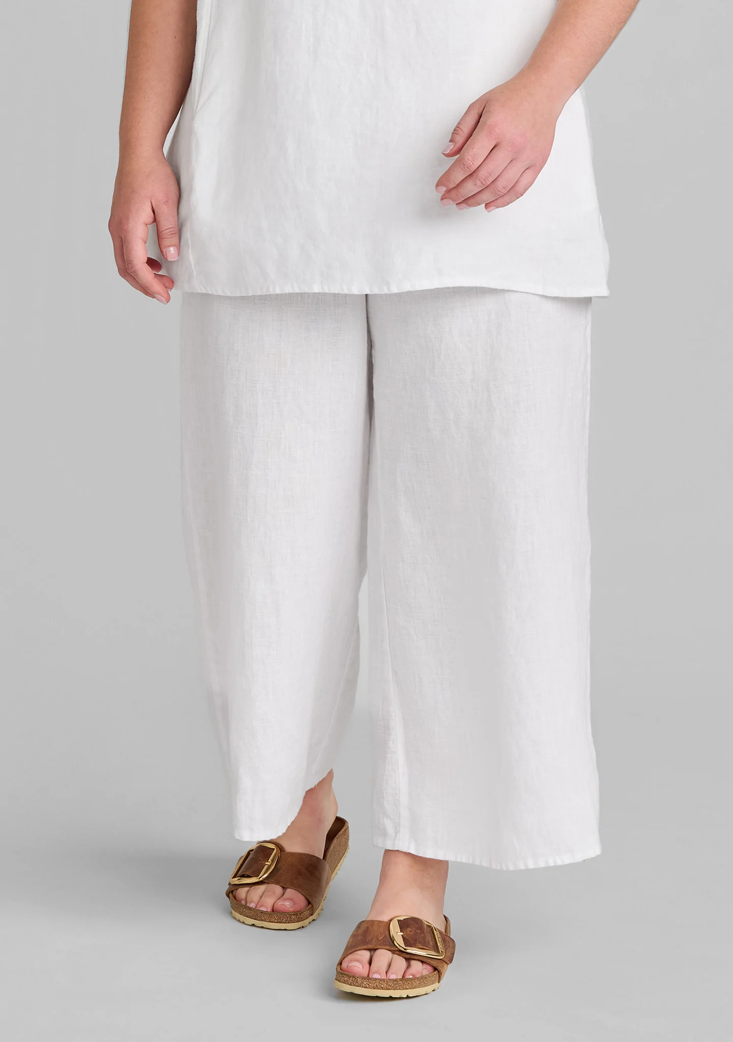Sociable Flood - Wide Leg Linen Pants - Image 5