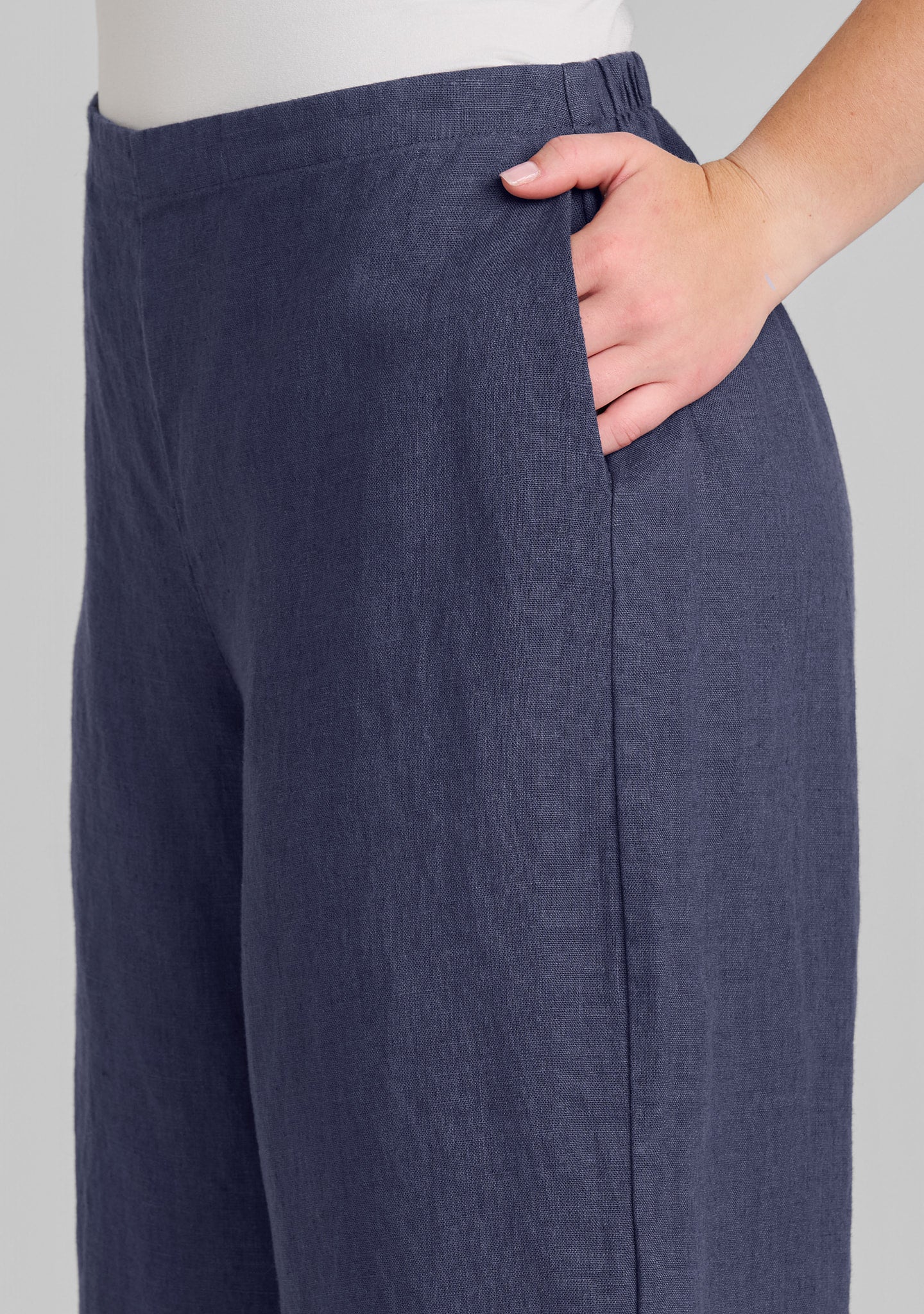 Sociable Flood - Wide Leg Linen Pants - Image 7