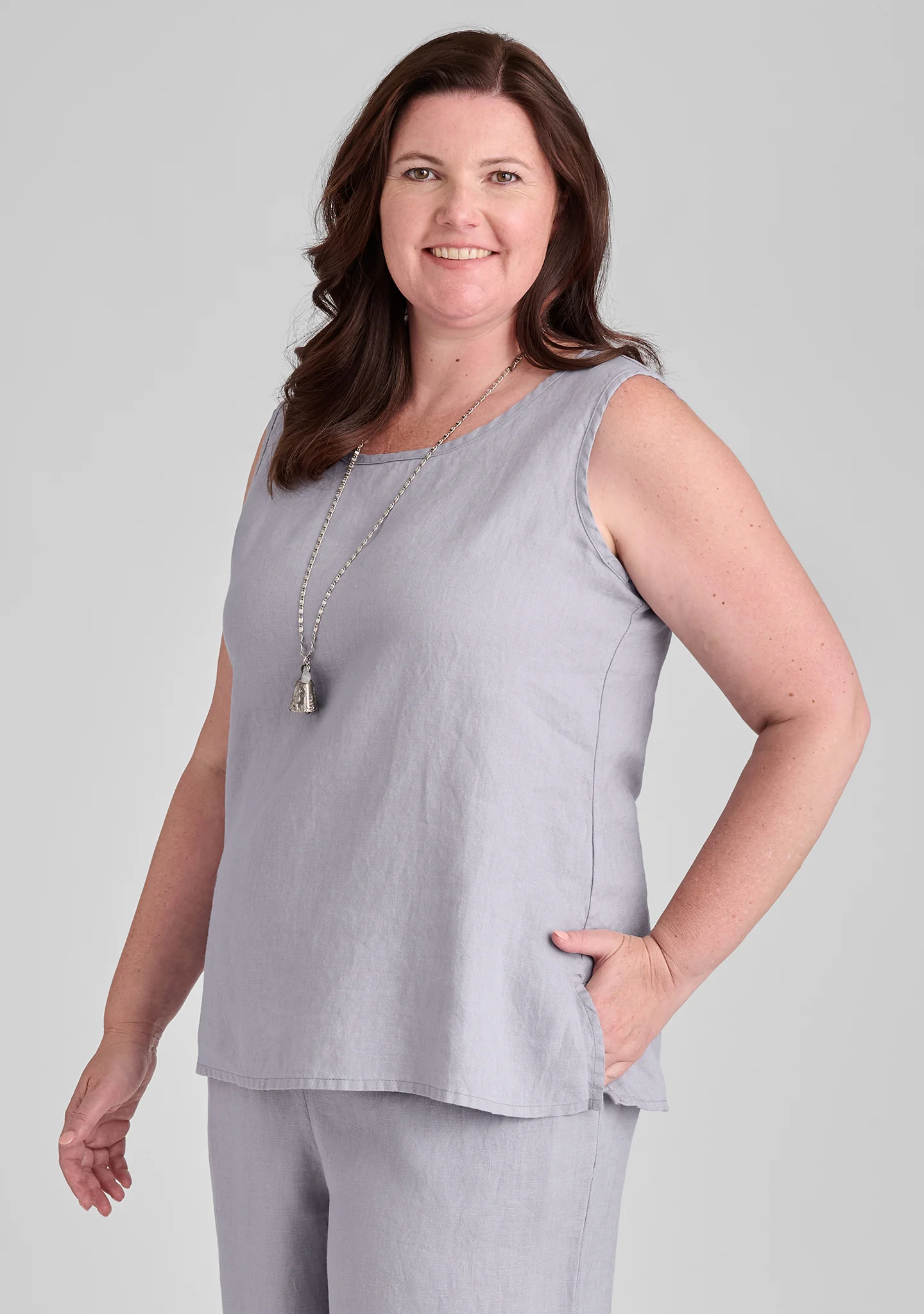 Sunny Tank - Linen Tank Top - FINAL SALE - Image 3
