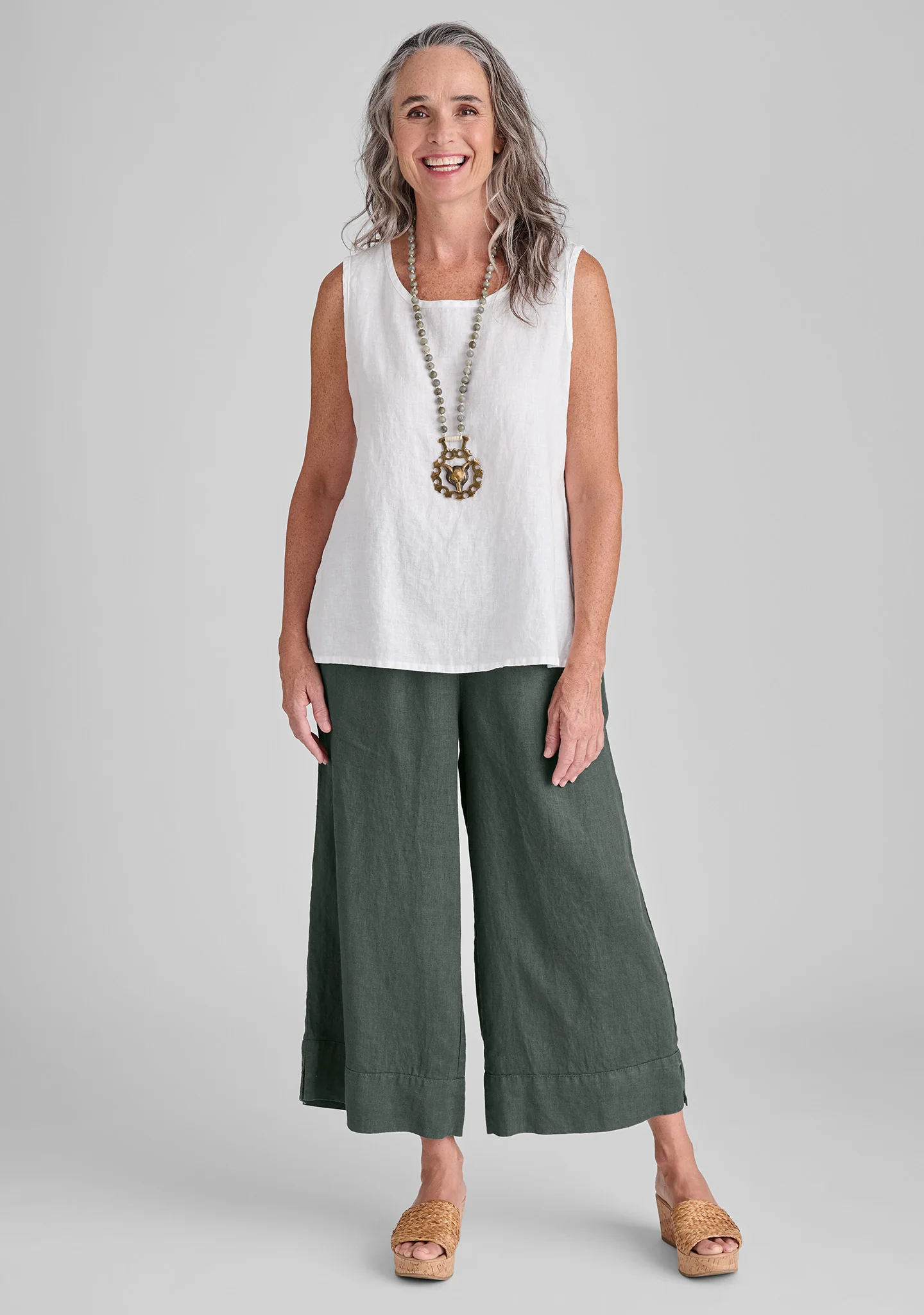 Sunny Tank - Linen Tank Top - FINAL SALE - Image 4