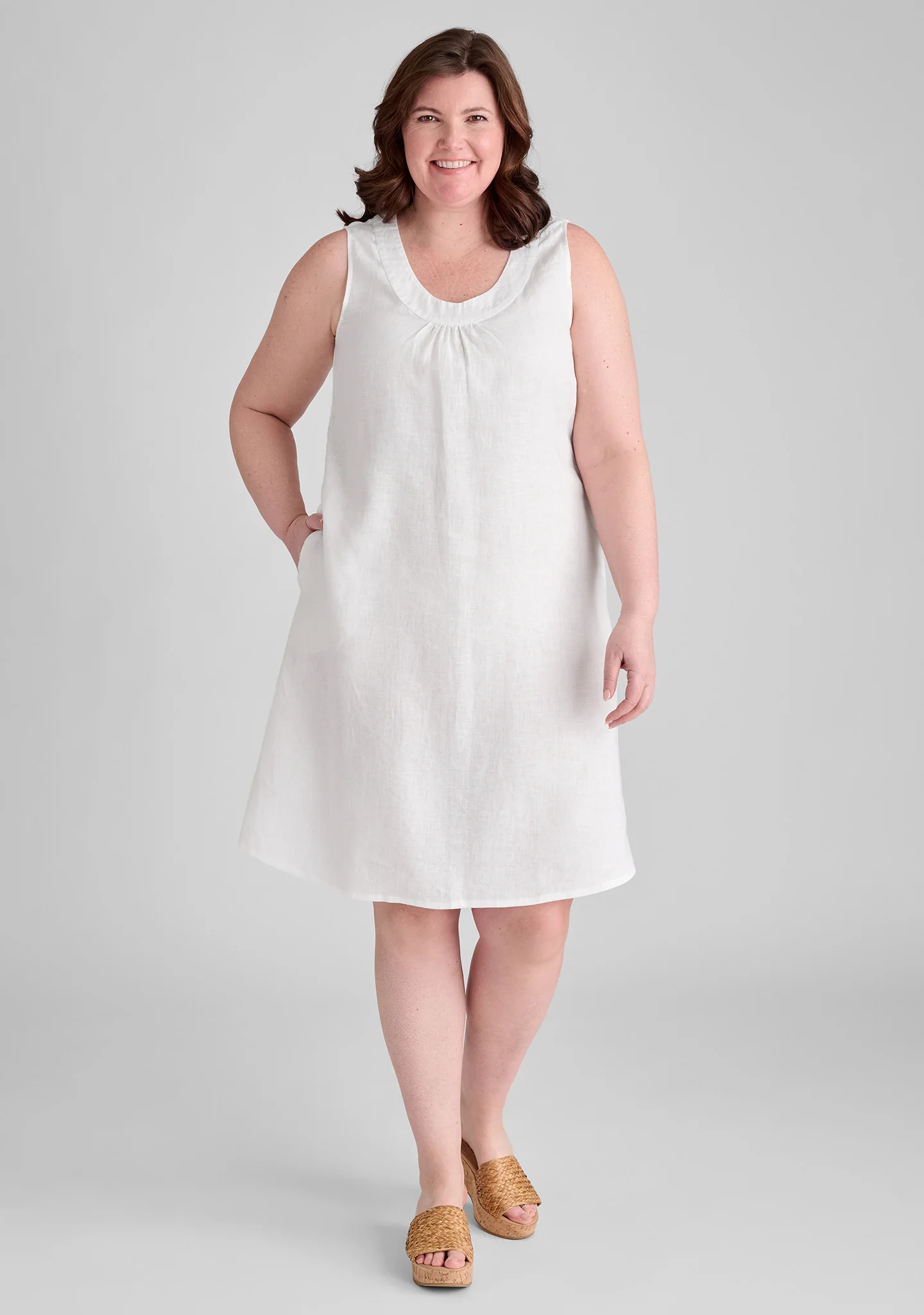 Tao Dress - Linen Shift Dress - FINAL SALE - Image 4