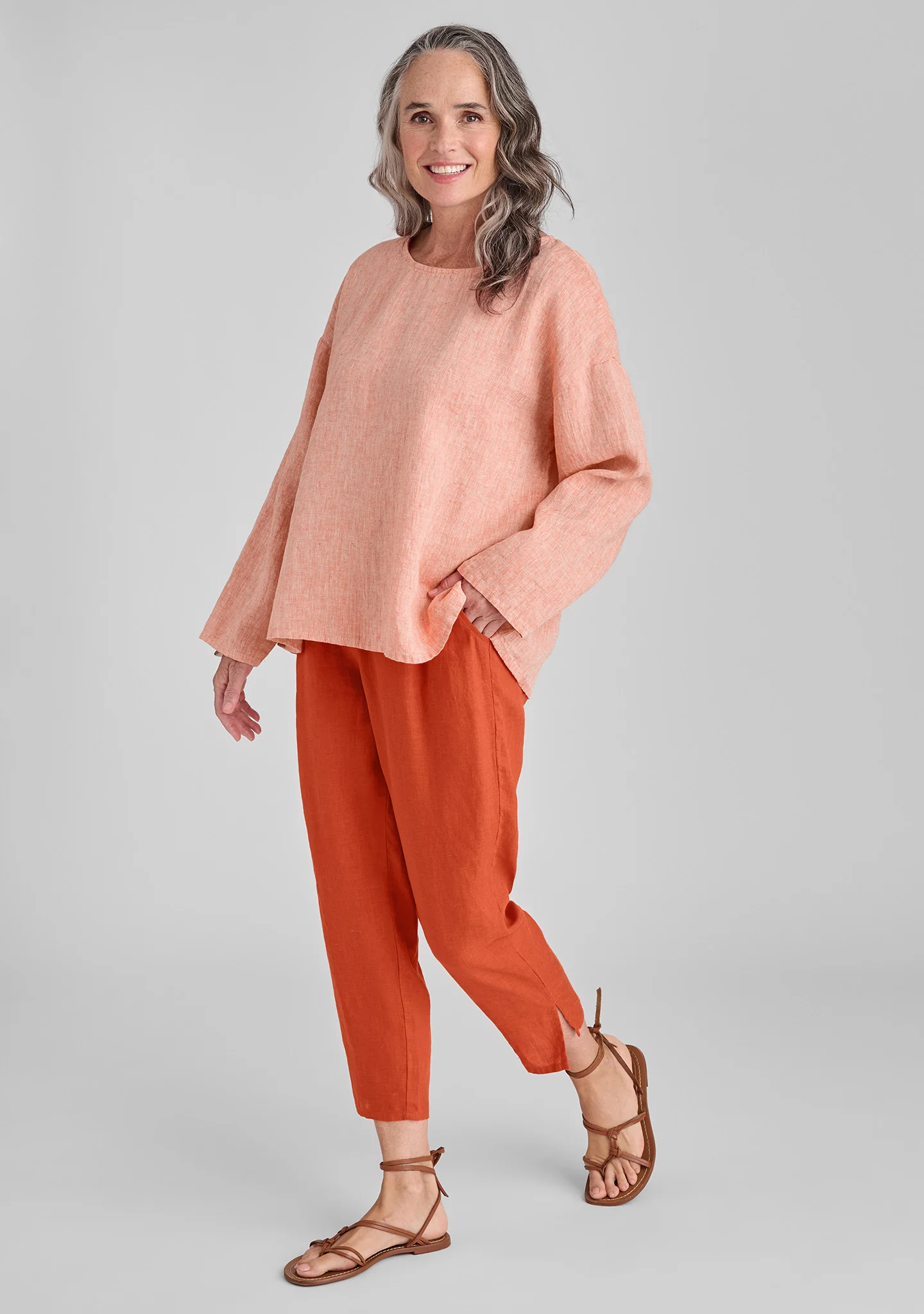 Tapered Pant - Linen Pants - FINAL SALE - Image 4