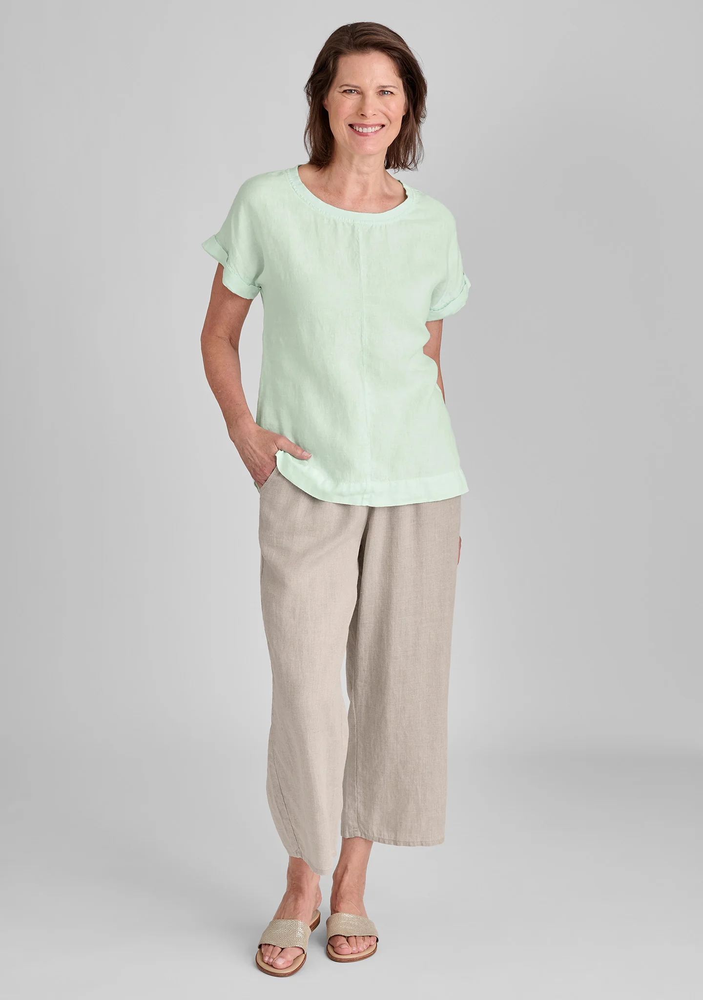 Tee Top - Linen T Shirt - FINAL SALE - Image 10